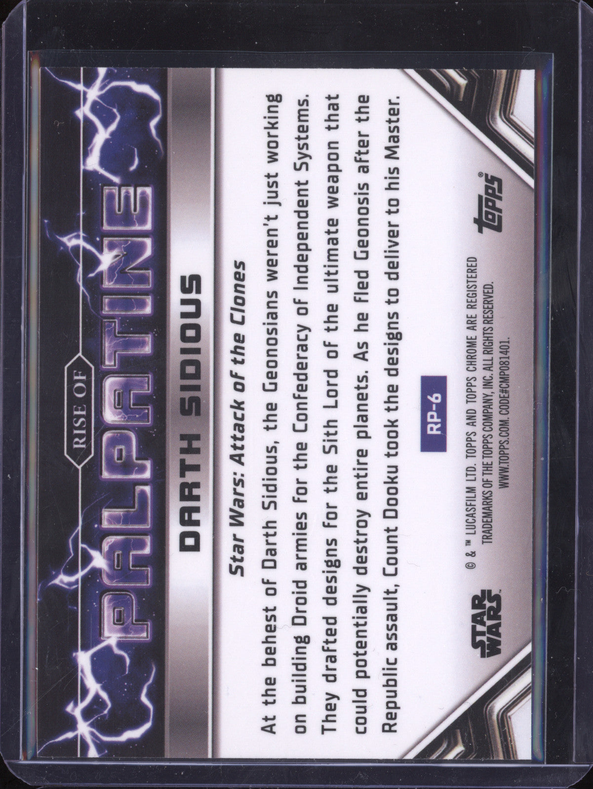 The Secret Geonosian Superweapon 2024 Topps Star Wars Chrome Rise of Palpatine