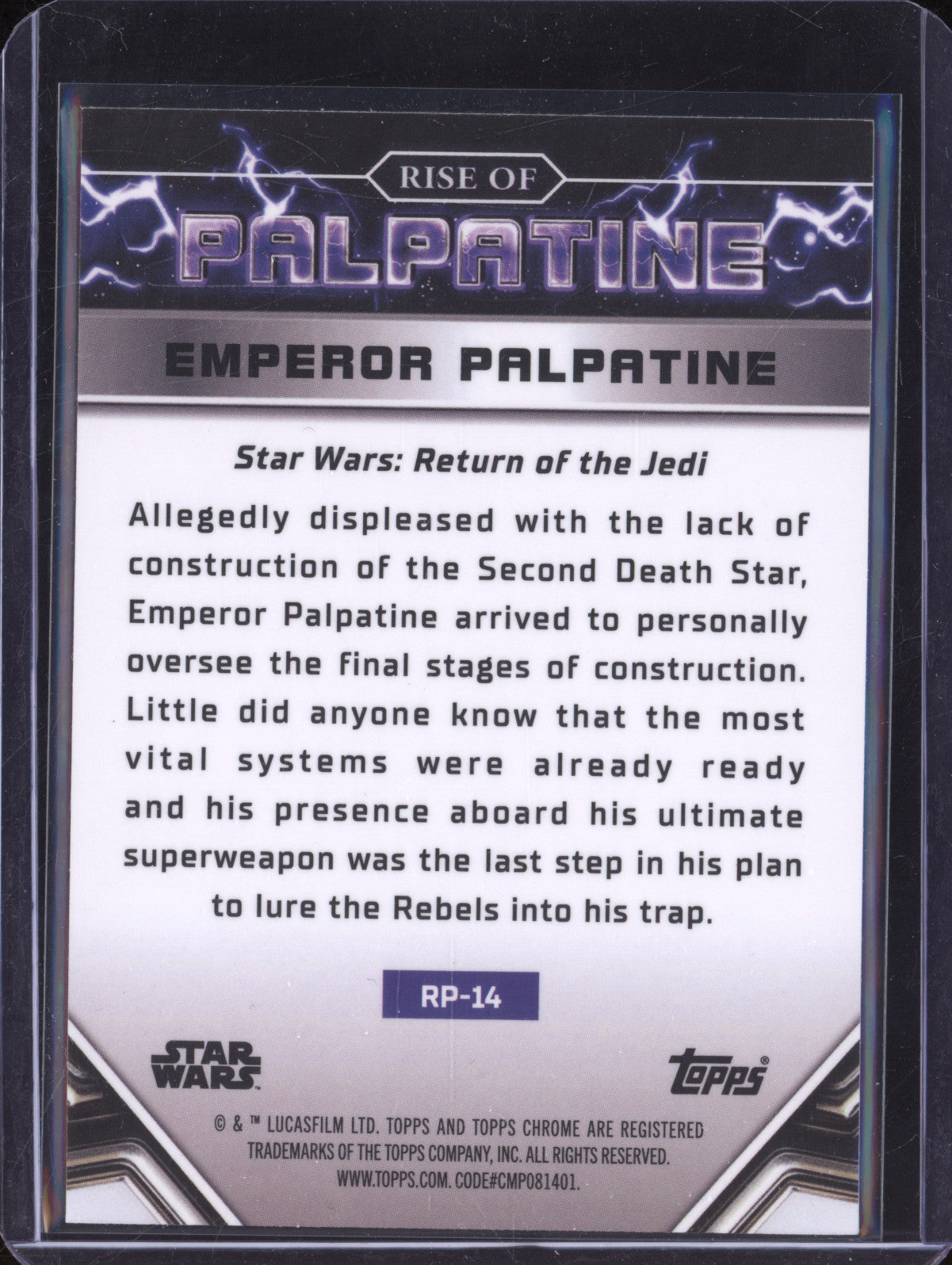 Arrival at the Second Death Star 2024 Topps Star Wars Chrome Rise of Palpatine