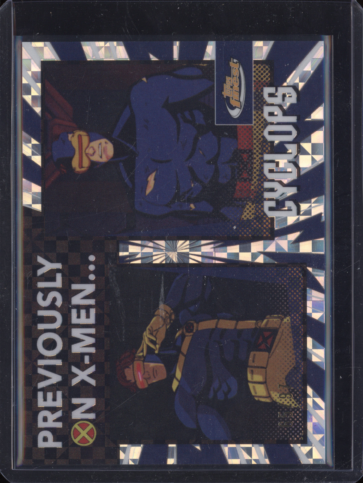 Cyclolps 2025 Topps Finest X-Men 97 PO-2 Previously on X-Men… X-Fractor 65/97