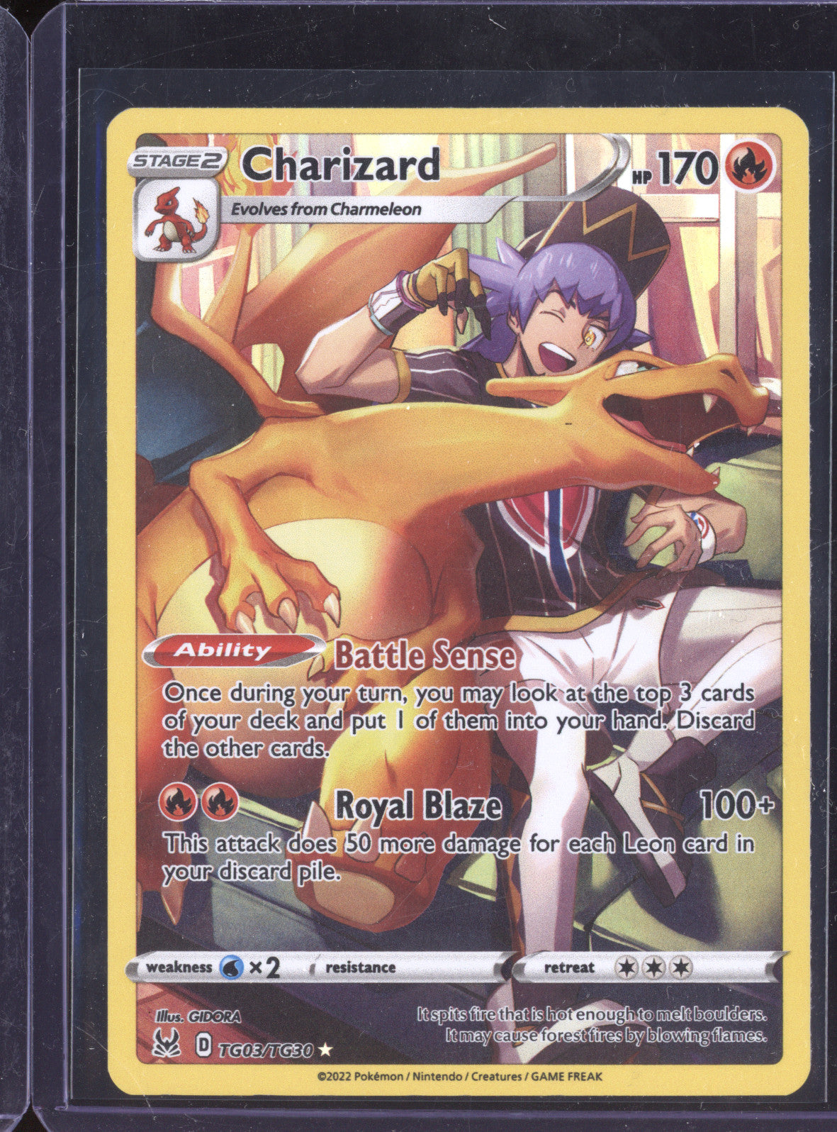 Charizard 2022 Pokemon Lost Origin TG03/TG30 Full Art