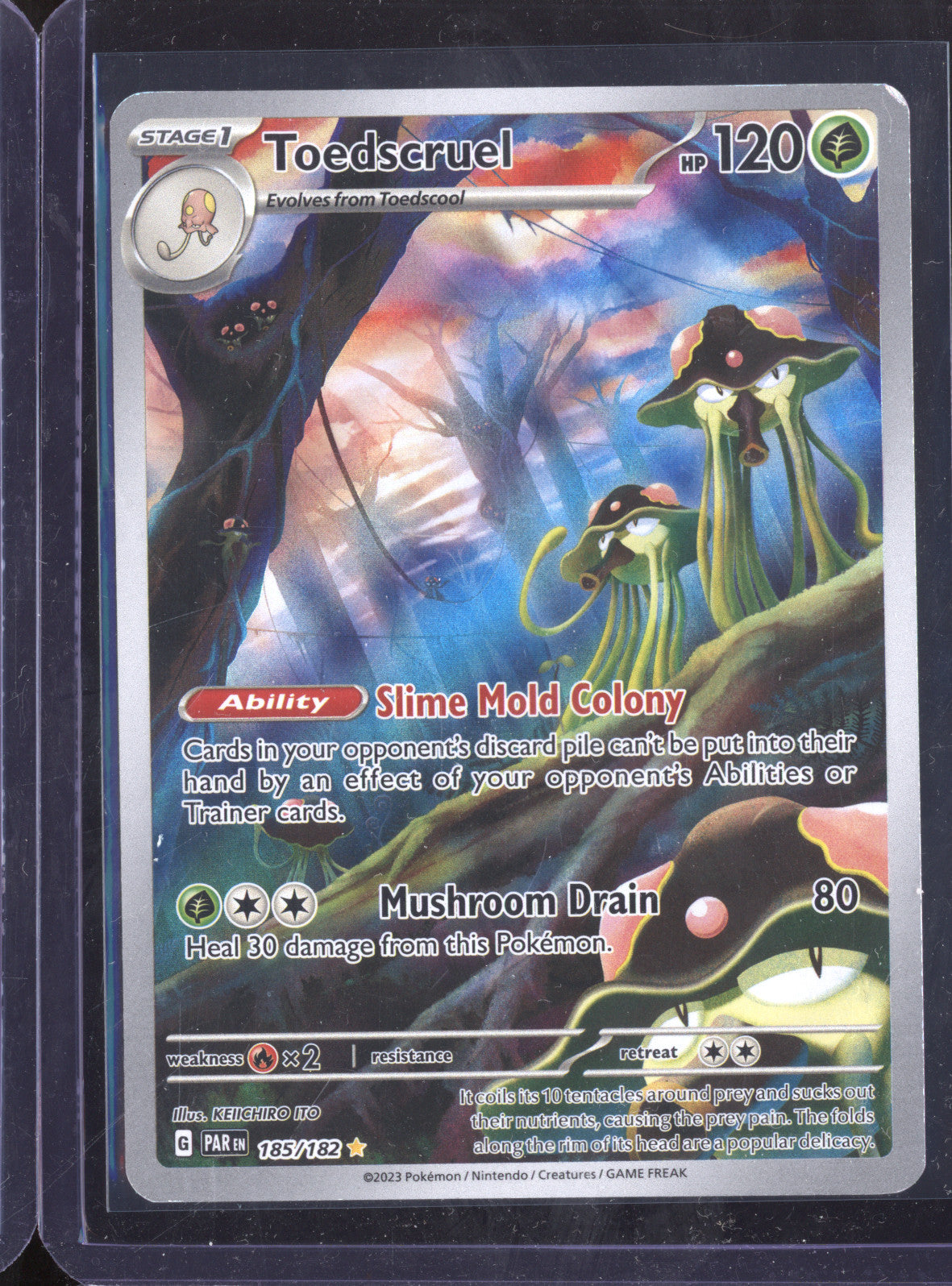 Toedscruel 2023 Pokemon Paradox Rift 185/182 Illustration Rare