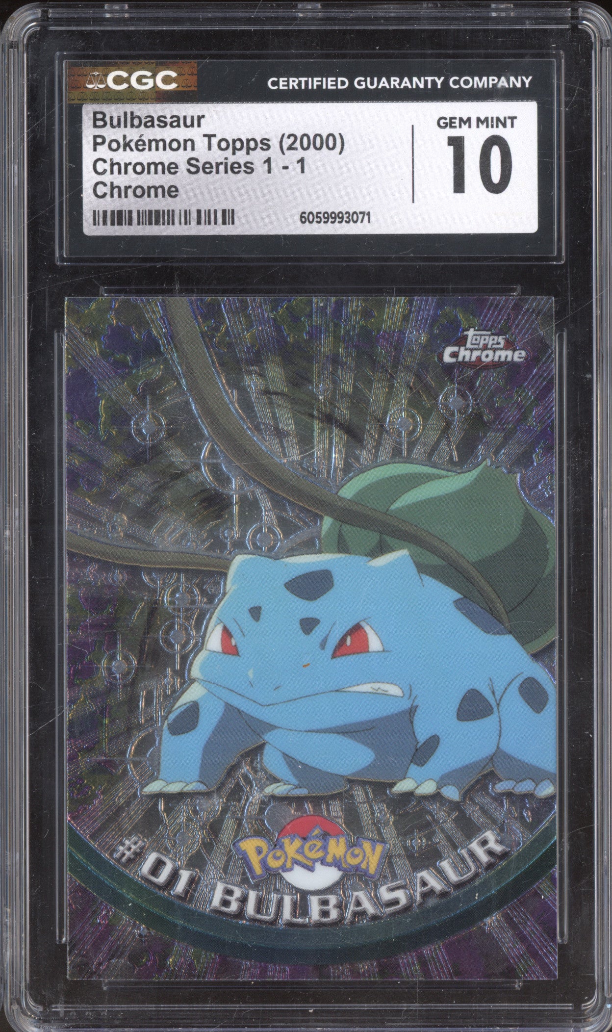 2000 Topps Chrome Series 1 1 Bulbasaur Chrome CGC 10