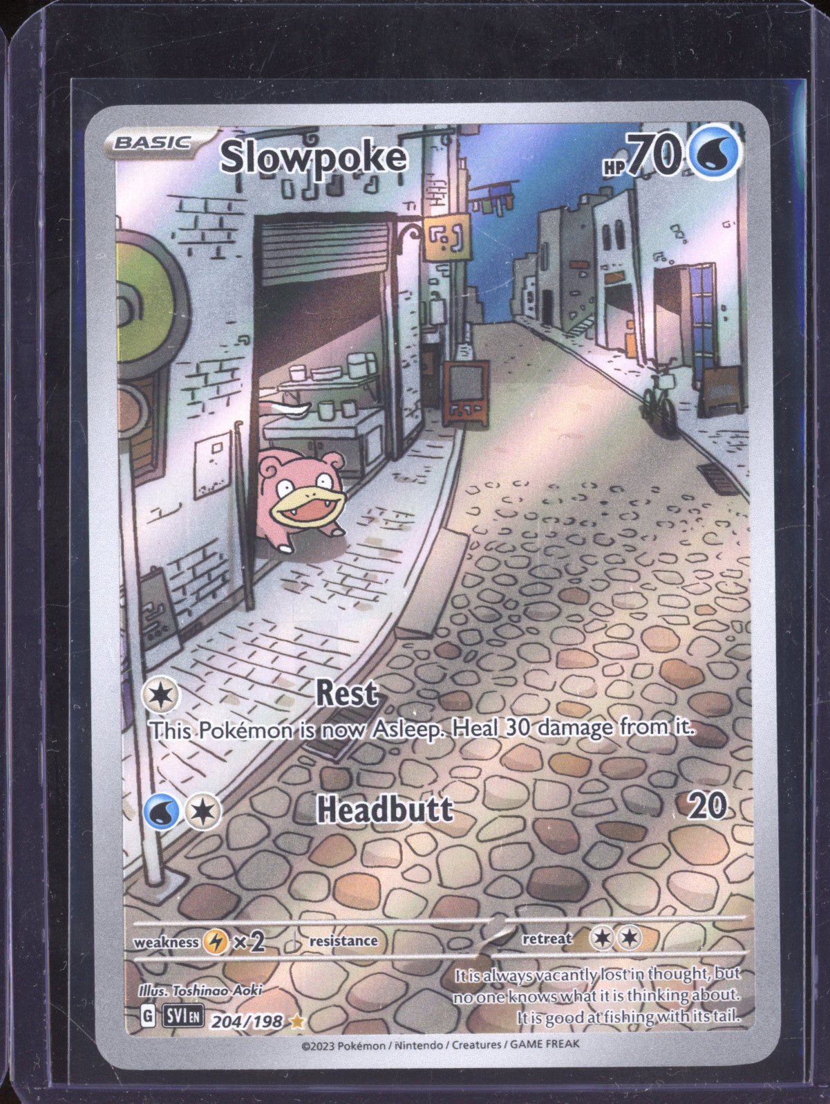Slowpoke 2023 Pokemon Scarlet & Violet 204/198 Illustration Rare