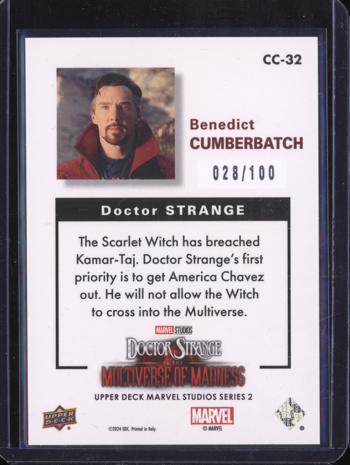 Doctor Strange 2024 Upper Deck Series 2 CC-32 Collector's Choice Silver 28/100