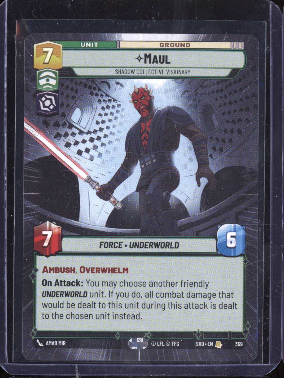 Maul 2024 Star Wars Unlimited Shadows of the Galaxy 359 Hyperspace