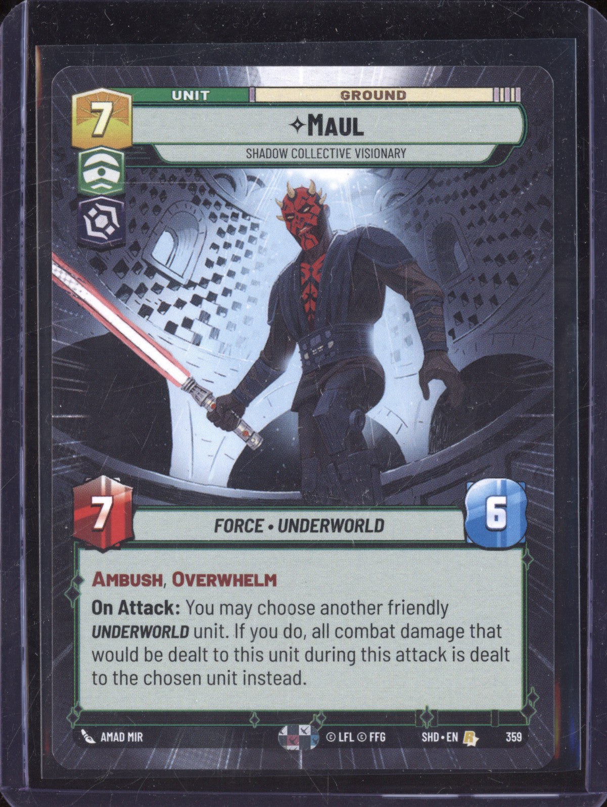 Maul 2024 Star Wars Unlimited Shadows of the Galaxy 359 Hyperspace