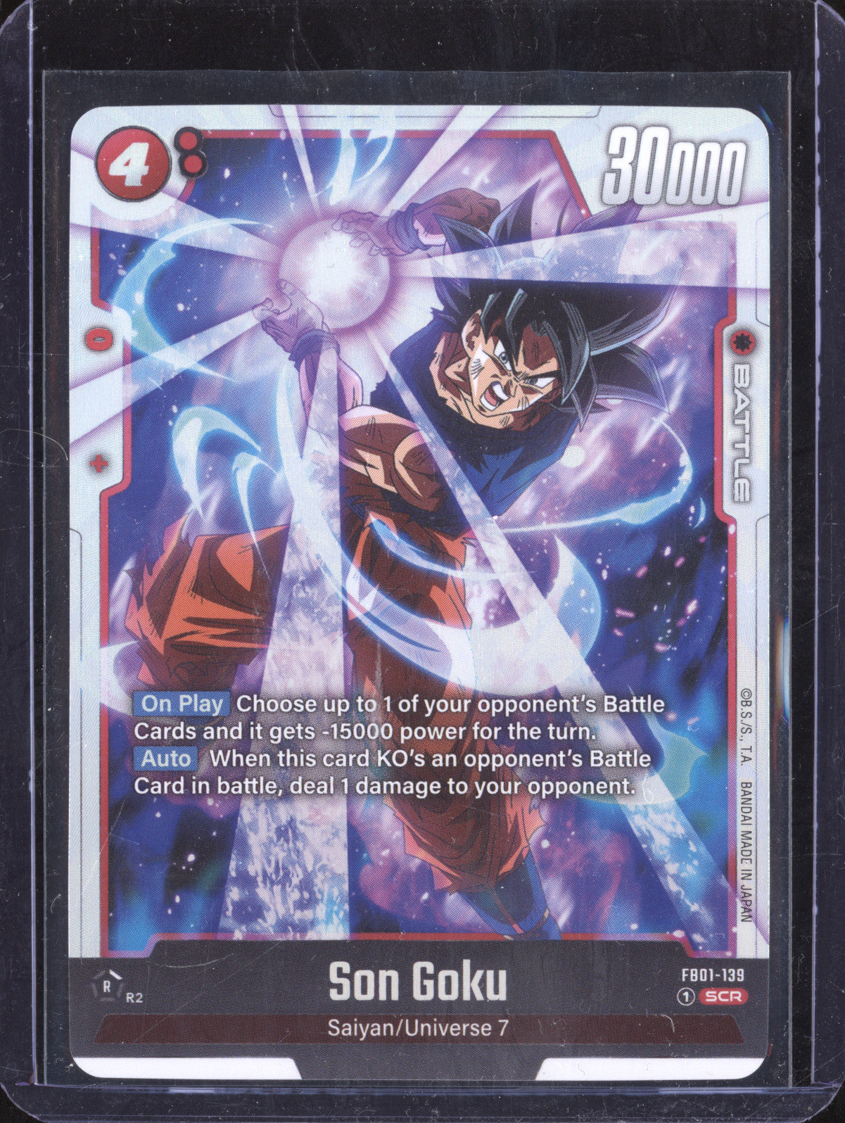 Son Goku 2024 Dragon Ball Super Fusion World Awakened Pulse FB01-139 Secret Rare