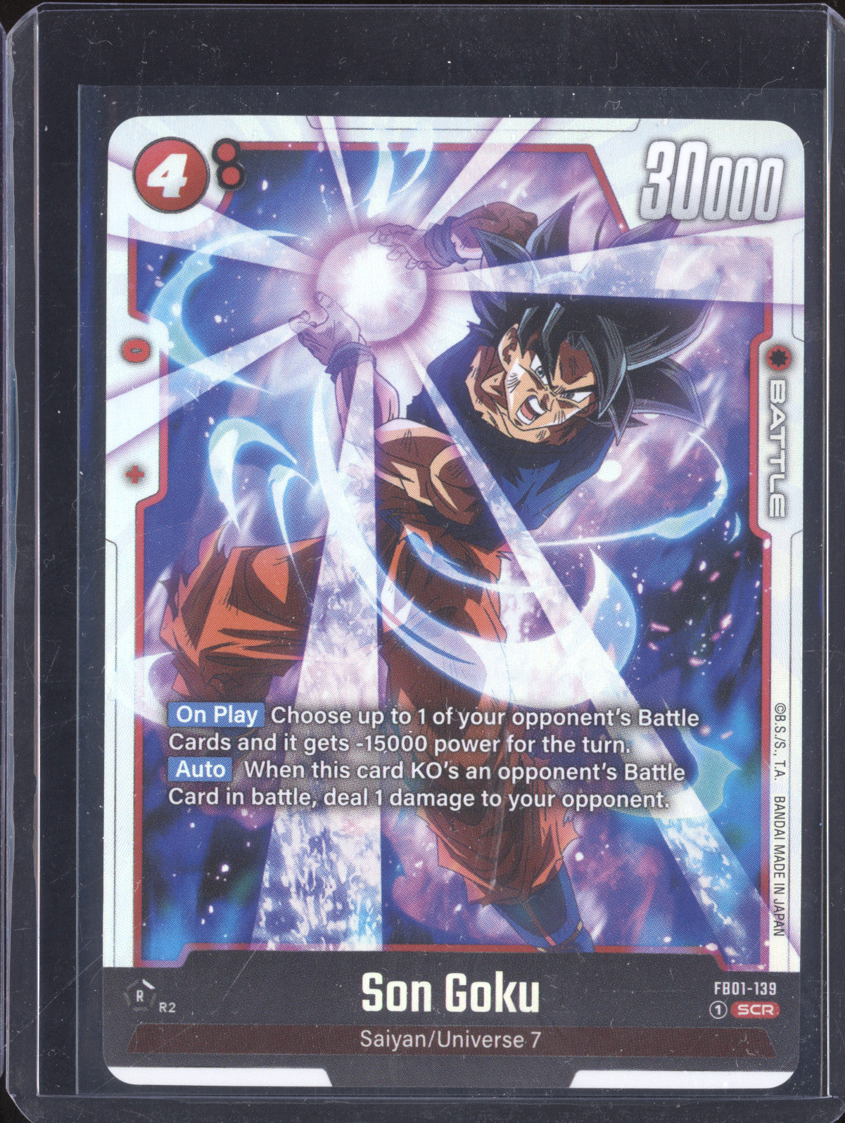Son Goku 2024 Dragon Ball Super Fusion World Awakened Pulse FB01-139 Secret Rare