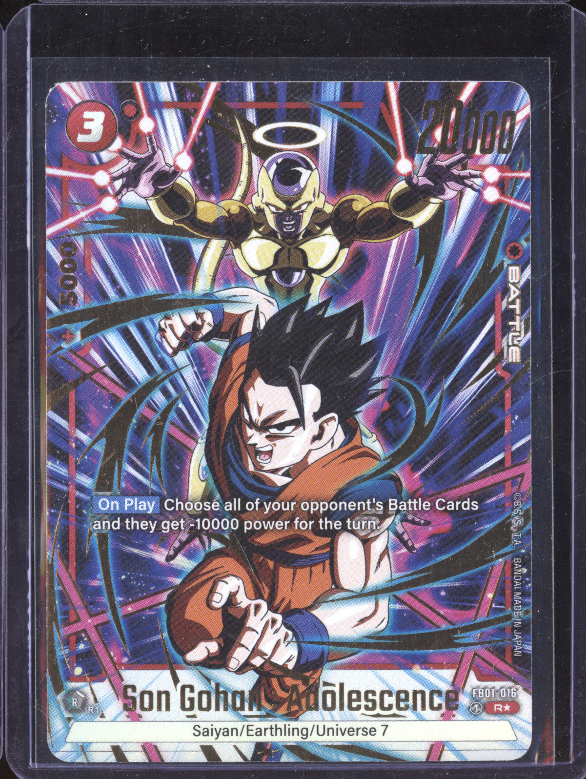 Son Gohan : Adolescence 2024 Dragon Ball Awakened Pulse FB01-016 Special Alt Art