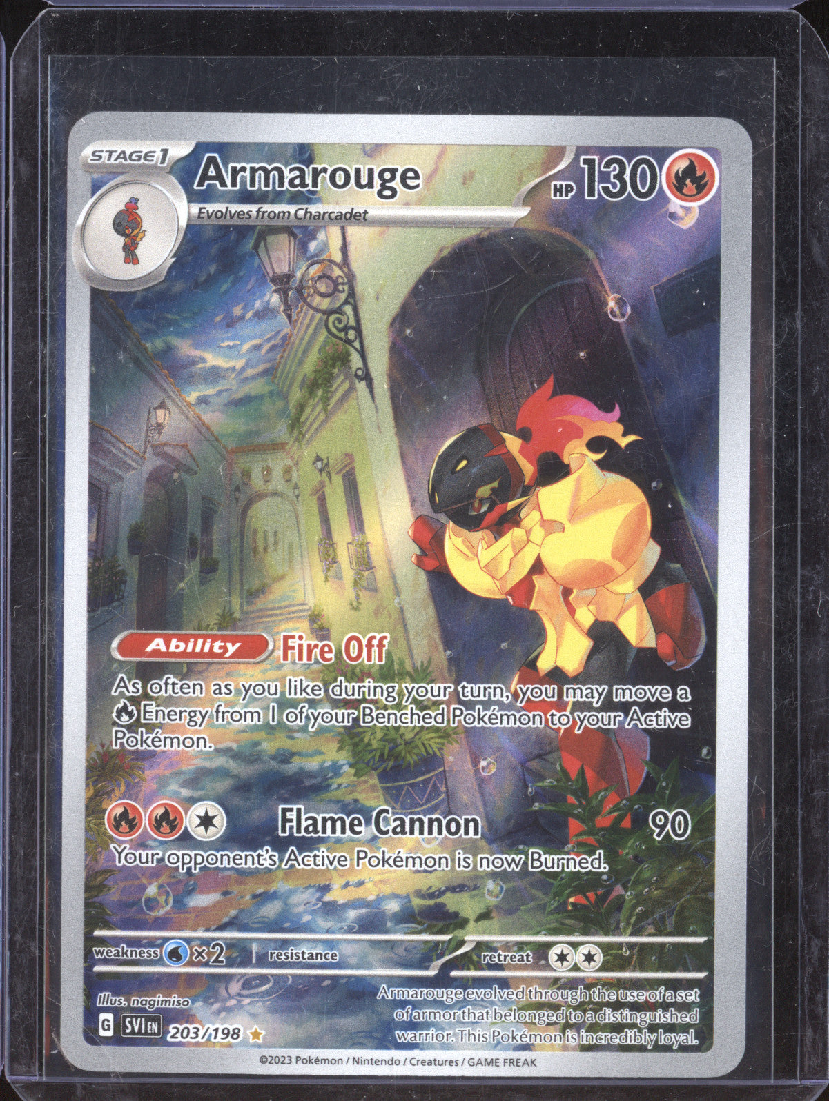 Armarouge 2023 Pokemon Scarlet & Violet 203/198 Illustration Rare