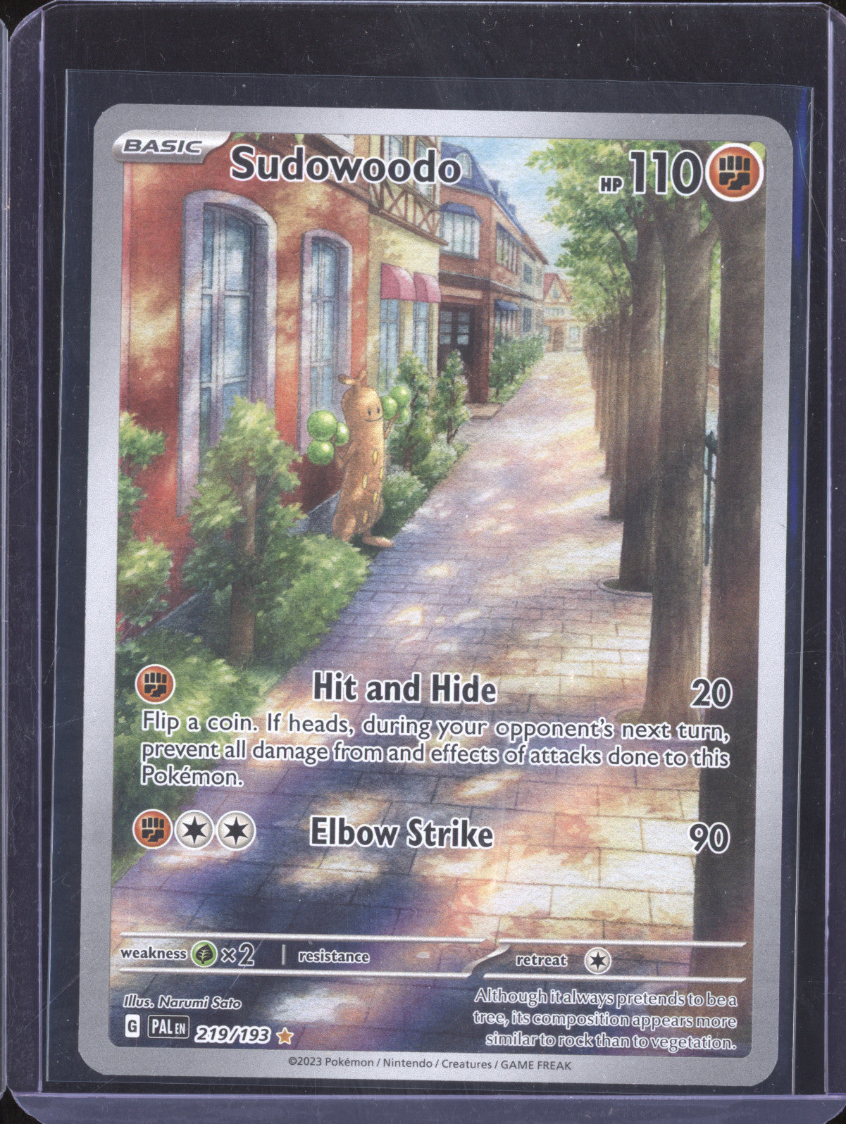 Sudowoodo 2023 Pokemon Paldea Evolved 219/193 Illustration Rare