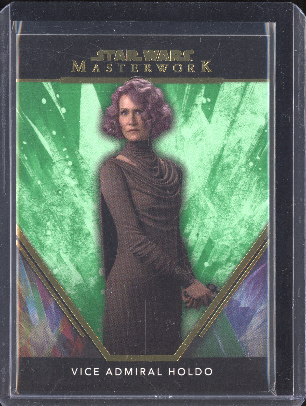 Vice Admiral Holdo 2024 Topps Masterwork 44 Green 20/99