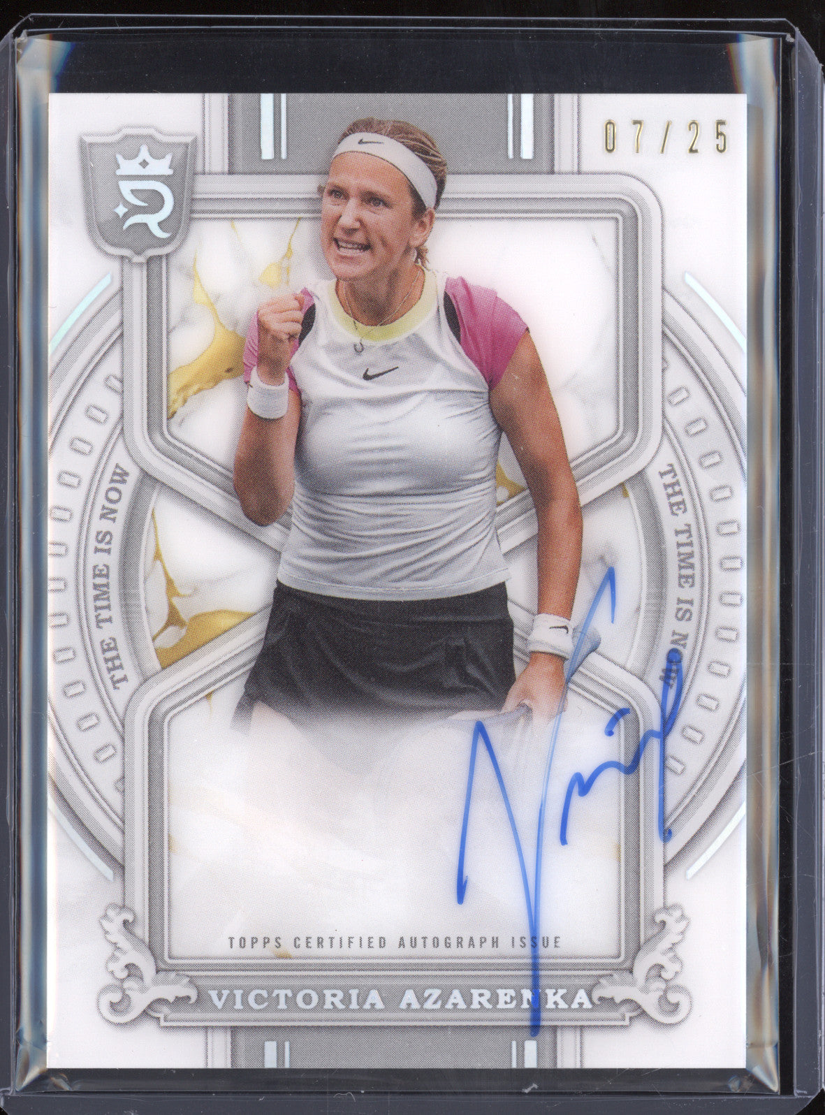 Victoria Azarenka 2024 Topps Royalty Tennis TN-VA The Time Is Now Auto 07/25