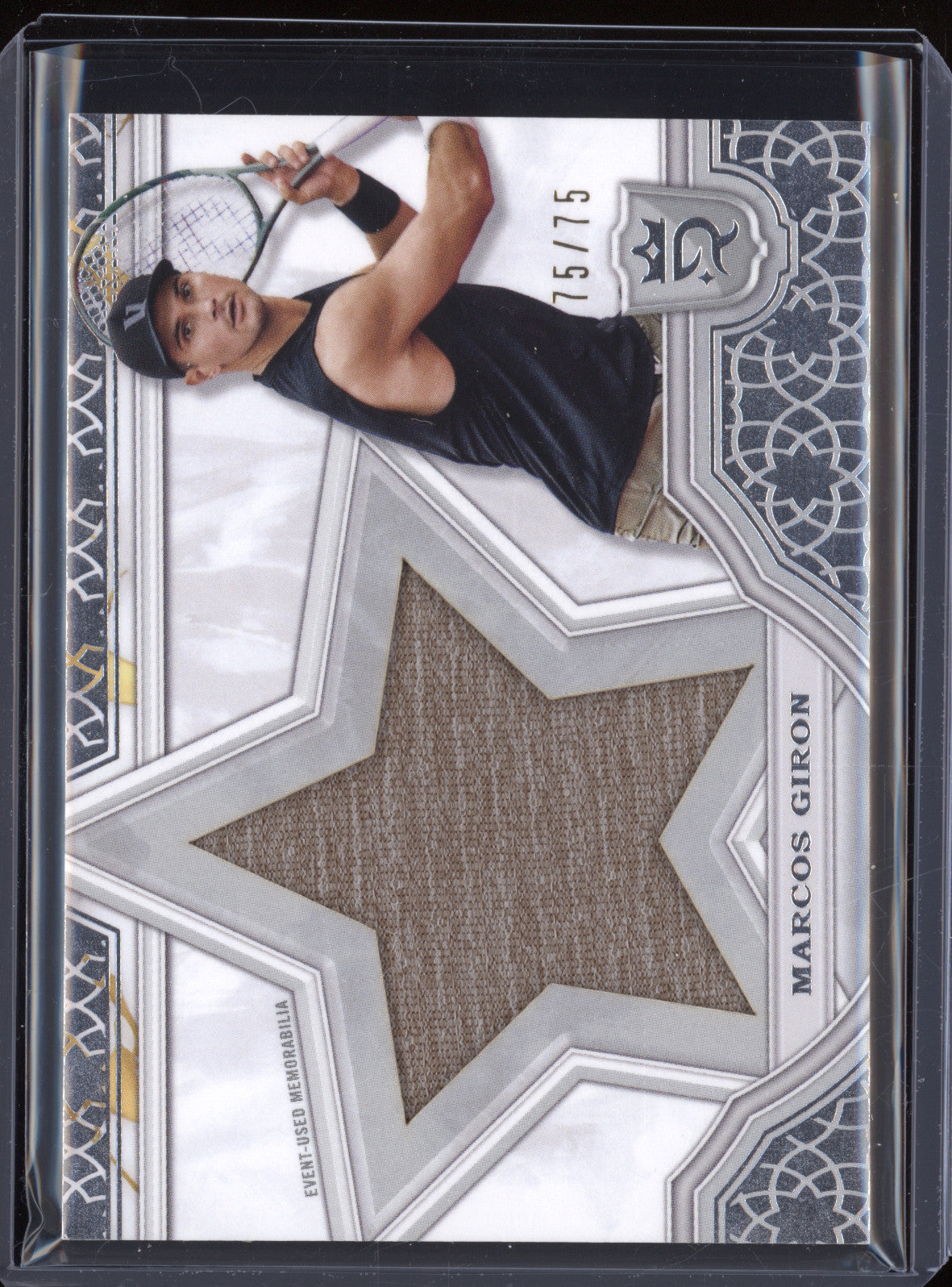 Marcos Giron 2024 Topps Royalty Tennis SRR-MG Star Relics 75/75
