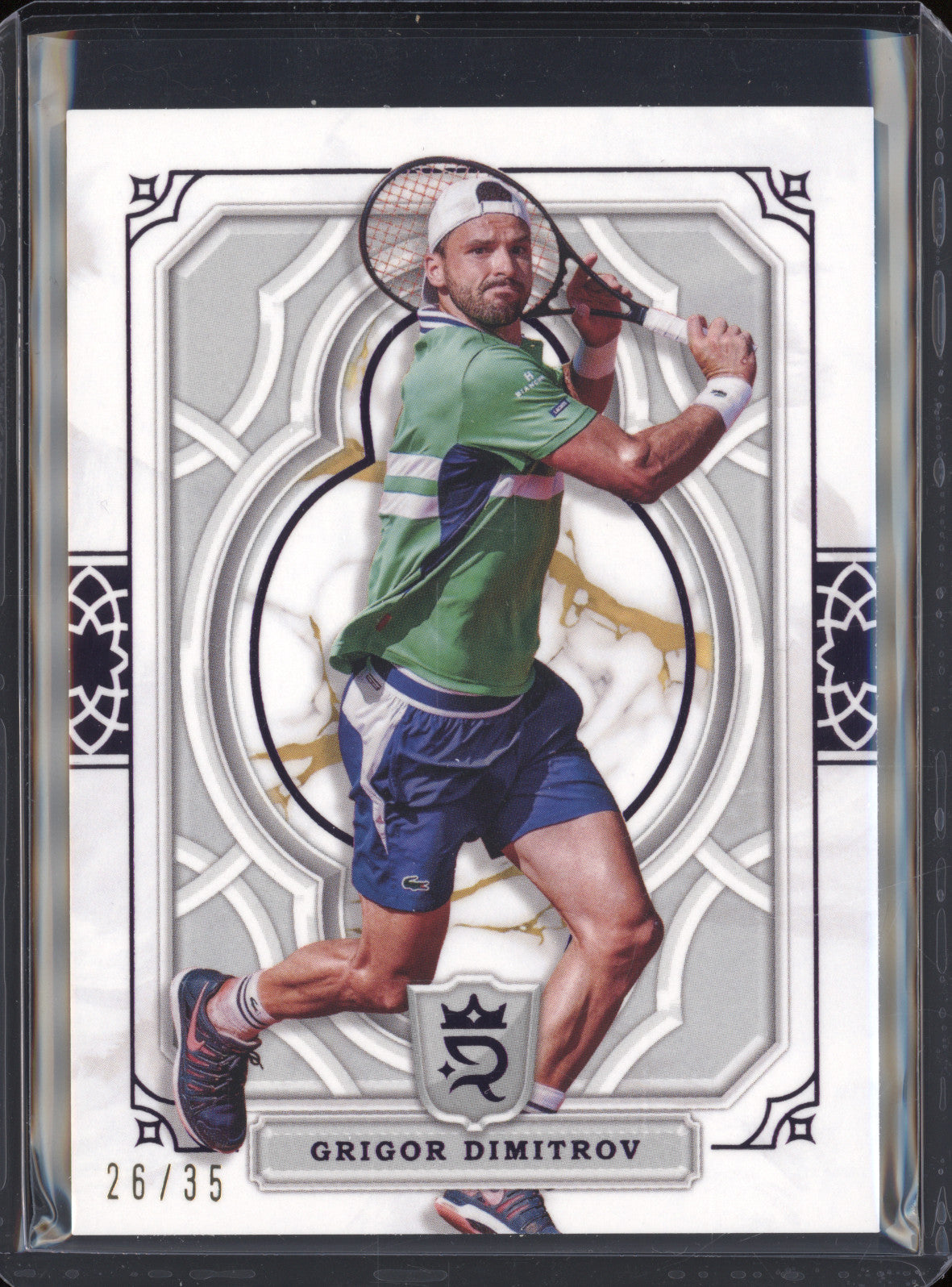 Grigor Dimitrov 2024 Topps Royalty Tennis 9 Base Purple 26/35