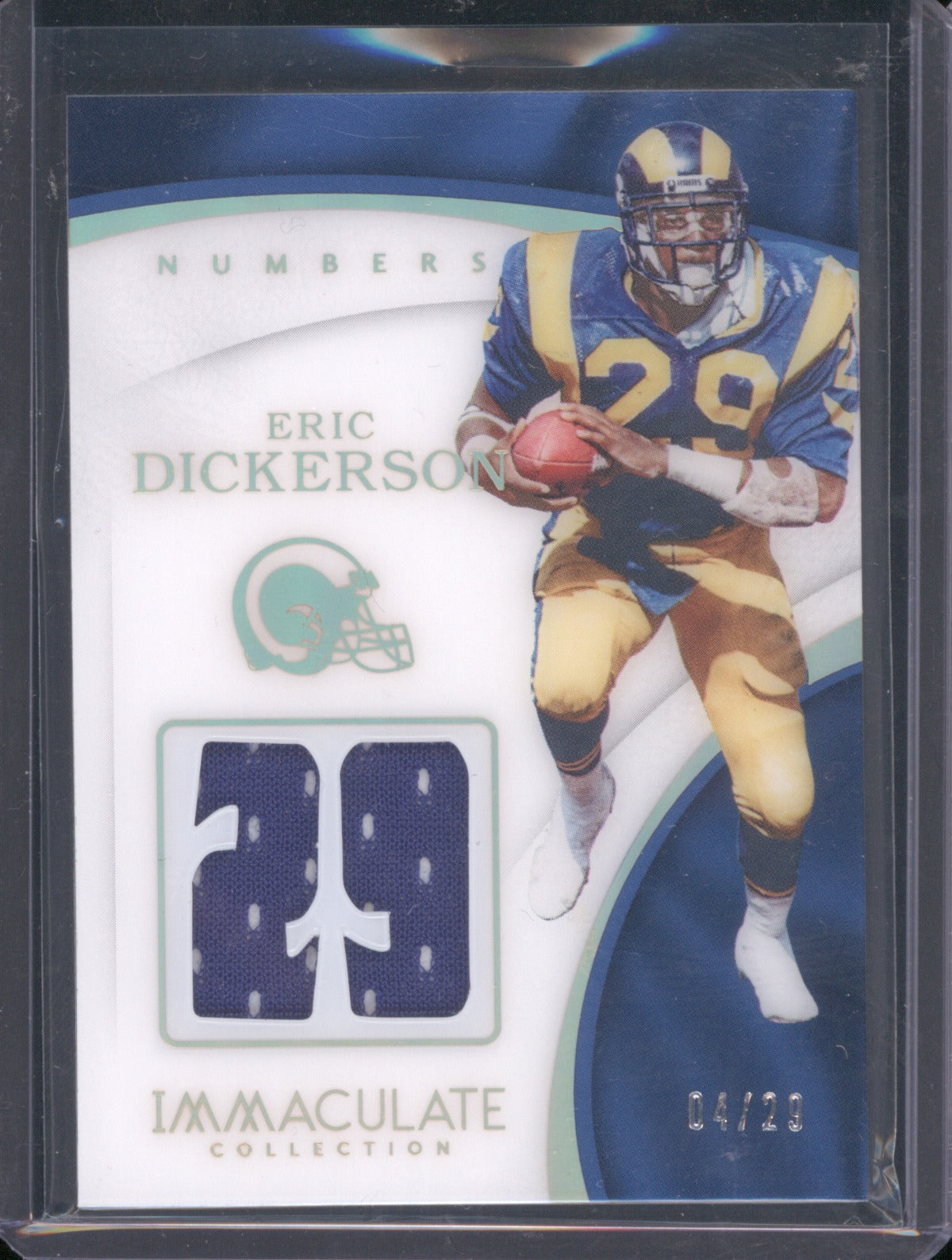 Eric Dickerson 2017 Panini Immaculate Collection NU-56 Numbers /29