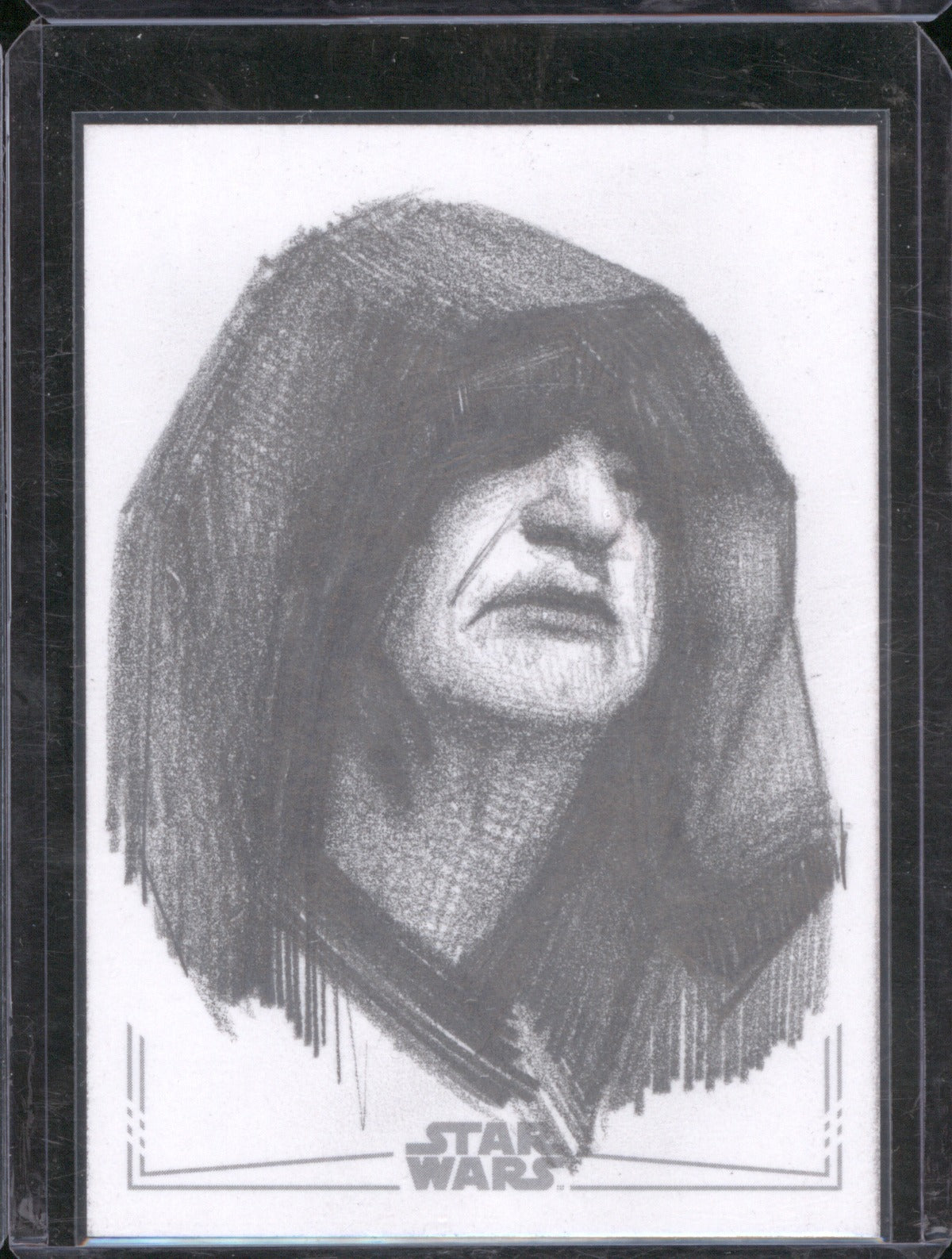 Emperor Palpatine 2025 Topps Star Wars Sketch Card Silver Foil 1/1