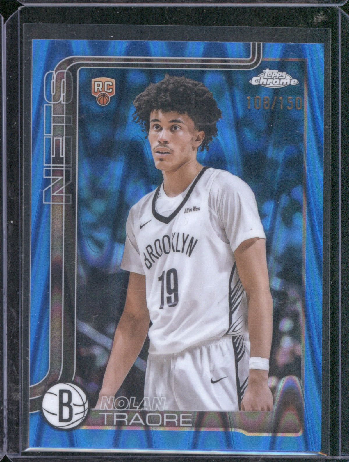 Nolan Traore 2025 Topps Chrome 269 Blue RayWave Refractor RC /150