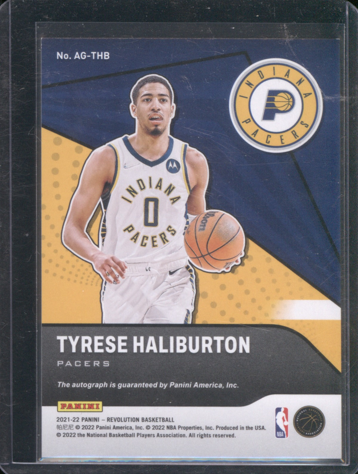 Tyrese Haliburton 2021 Panini Revolution AG-THB Revolution Autographs