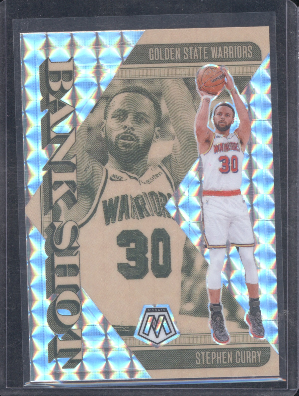 Stephen Curry 2024 Panini Mosaic 19 Bank Shot Mosaic Prizm