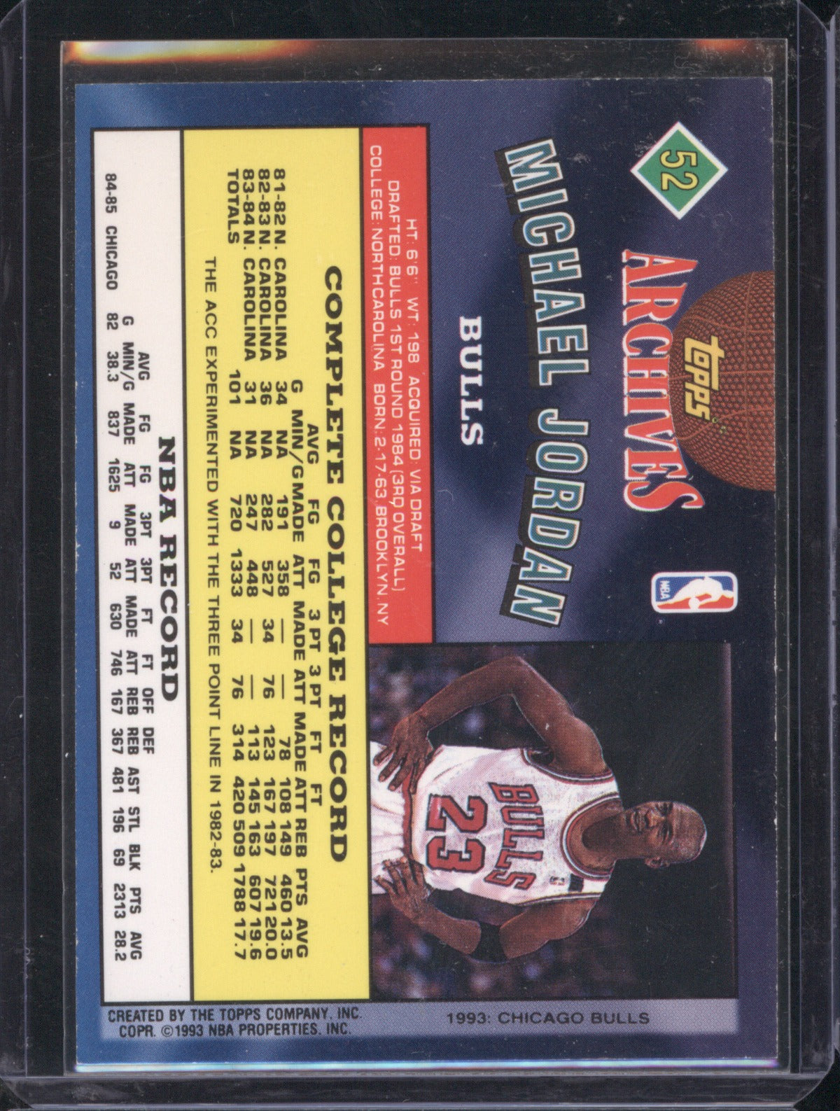 Michael Jordan 1992-93 Topps Archives #52