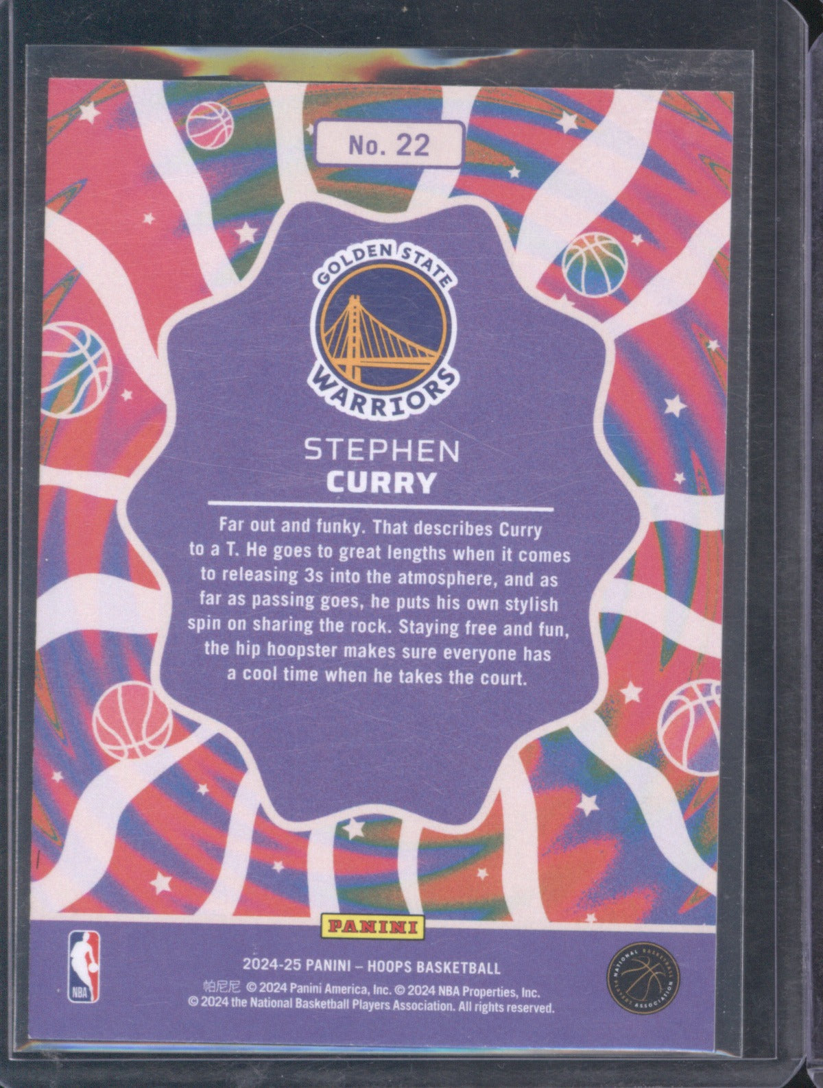 Stephen Curry 2024 Panini NBA Hoops 22 Funkadelic