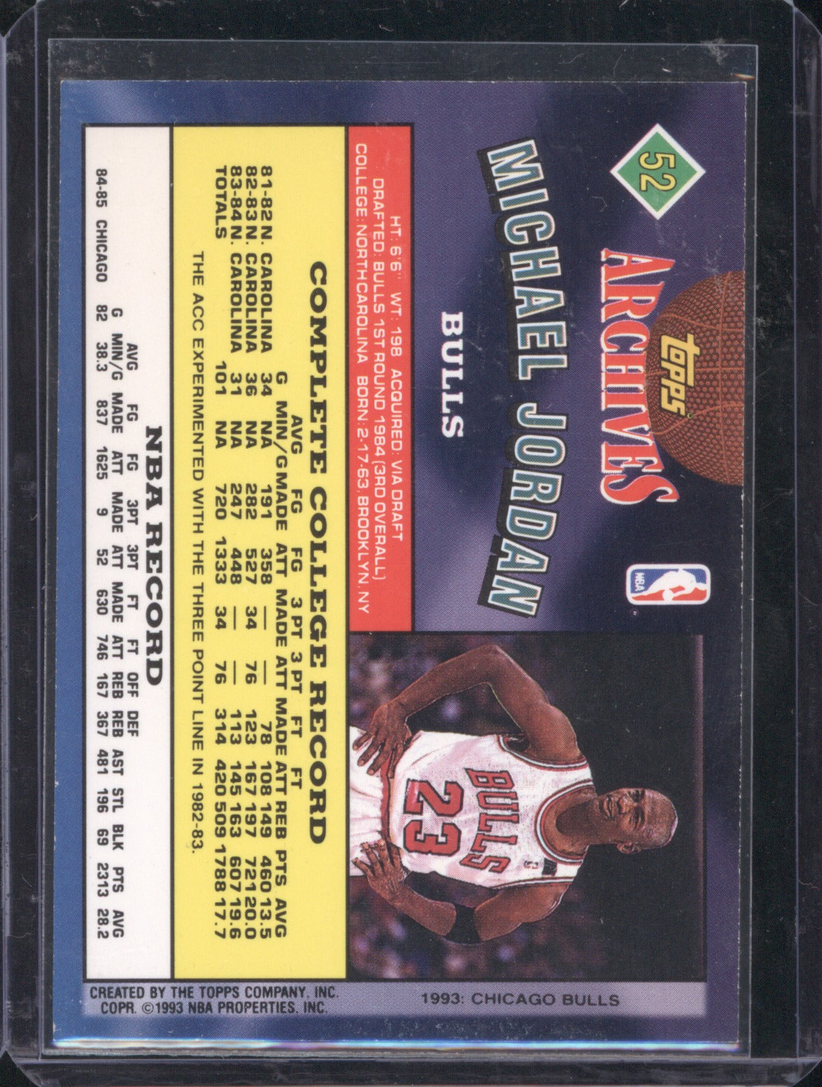 Michael Jordan 1992-93 Topps Archives #52