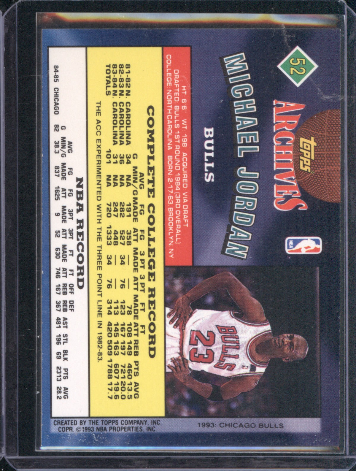 Michael Jordan 1992-93 Topps Archives #52