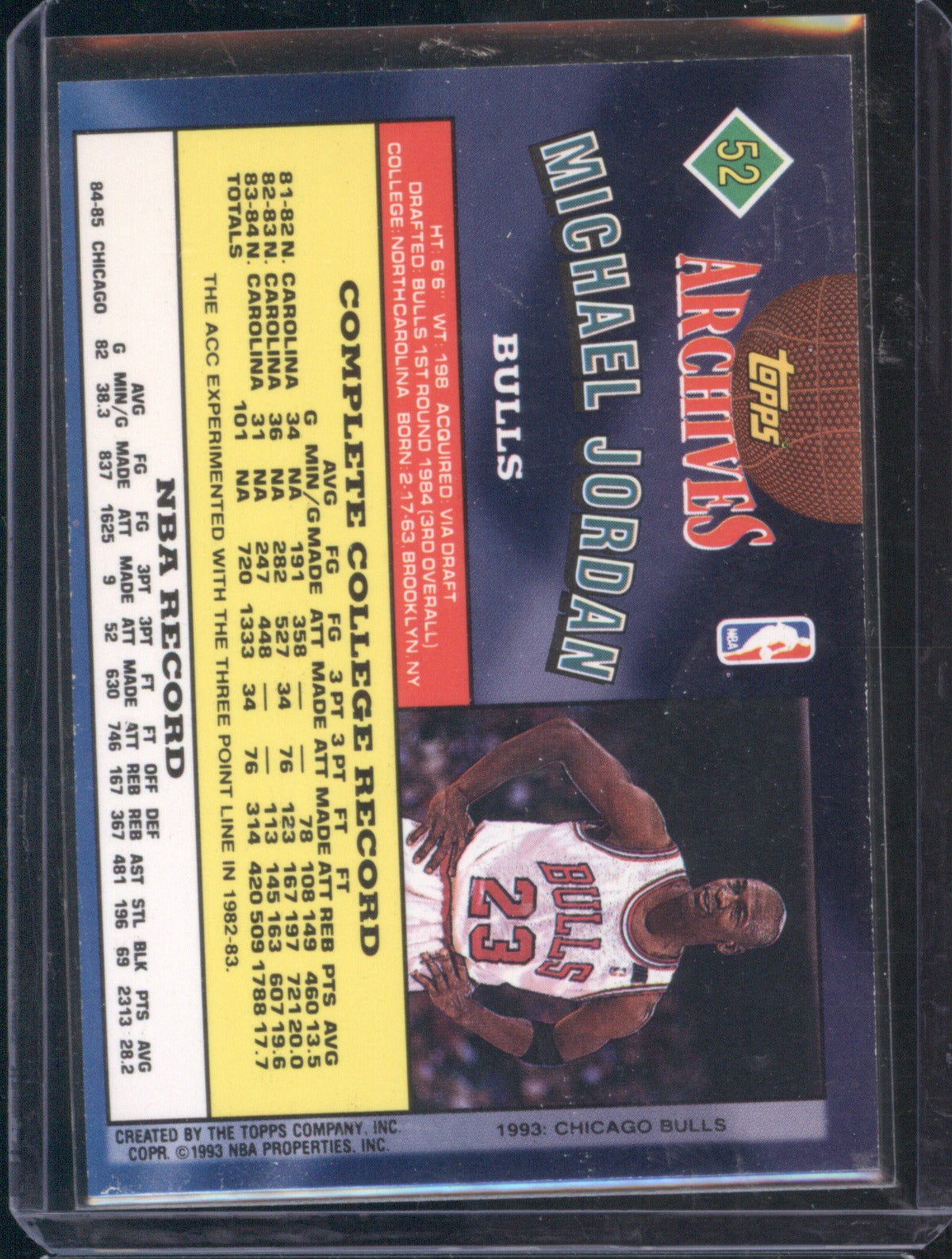 Michael Jordan 1992-93 Topps Archives #52