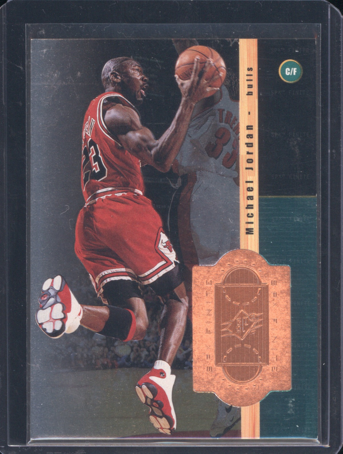 1998 Upper Deck SPx Finite Michael Jordan 1 Bronze Foil Sample