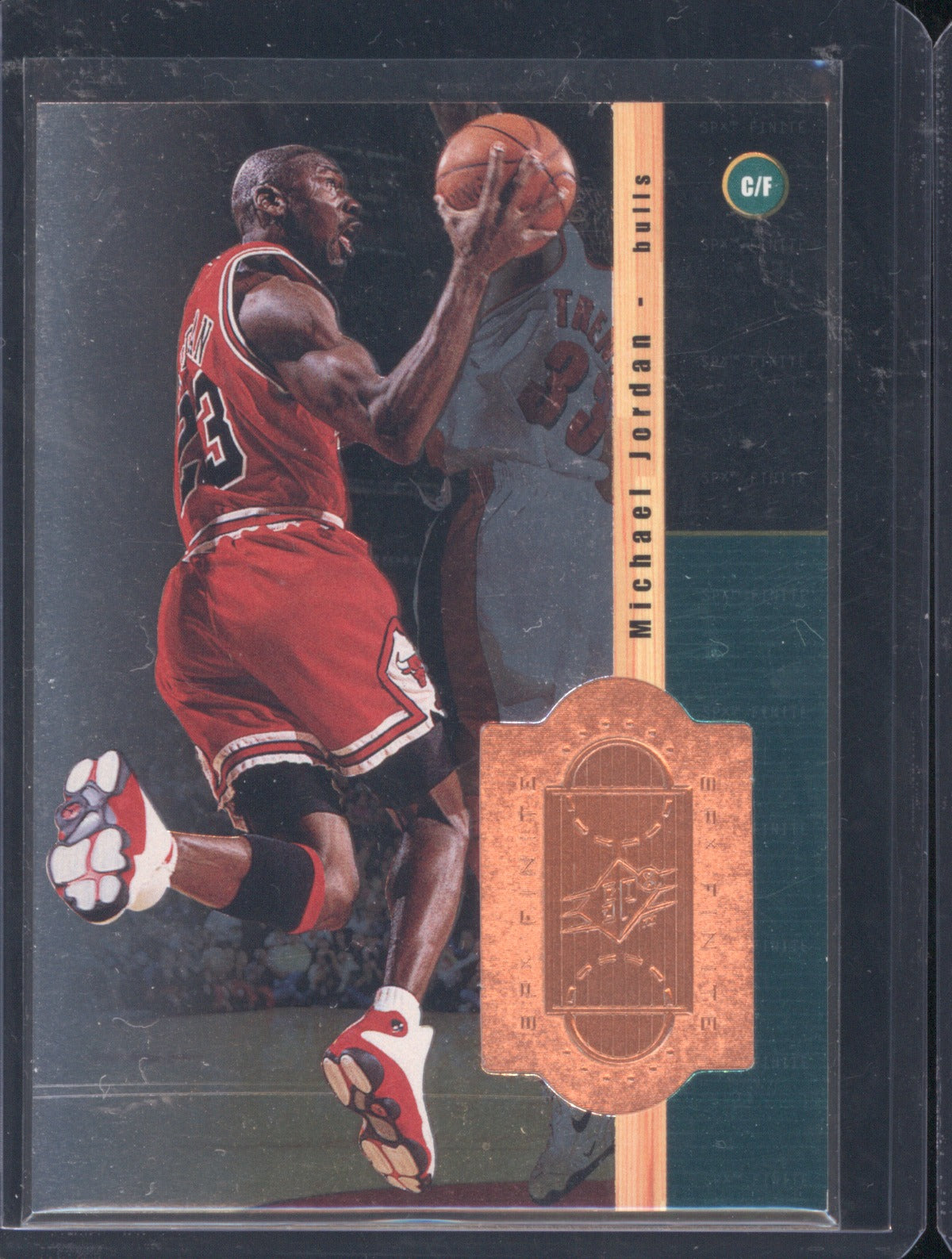 1998 Upper Deck SPx Finite Michael Jordan 1 Bronze Foil Sample