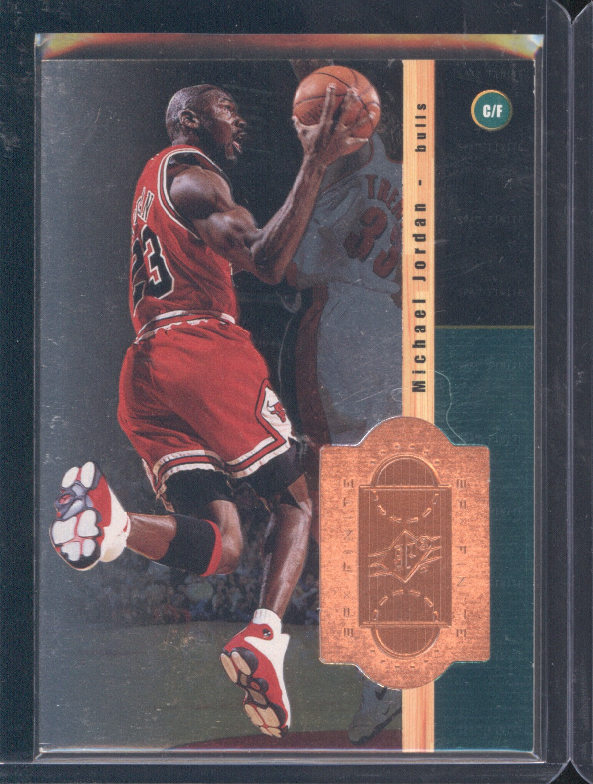 1998 Upper Deck SPx Finite Michael Jordan 1 Bronze Foil Sample