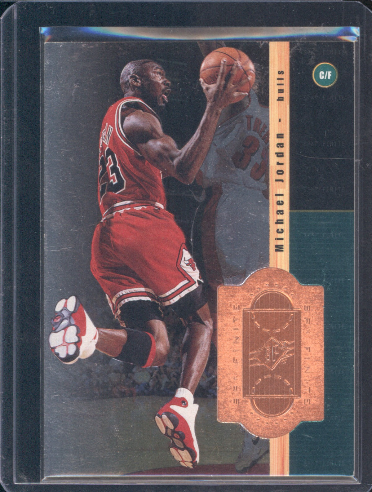 1998 Upper Deck SPx Finite Michael Jordan 1 Bronze Foil Sample