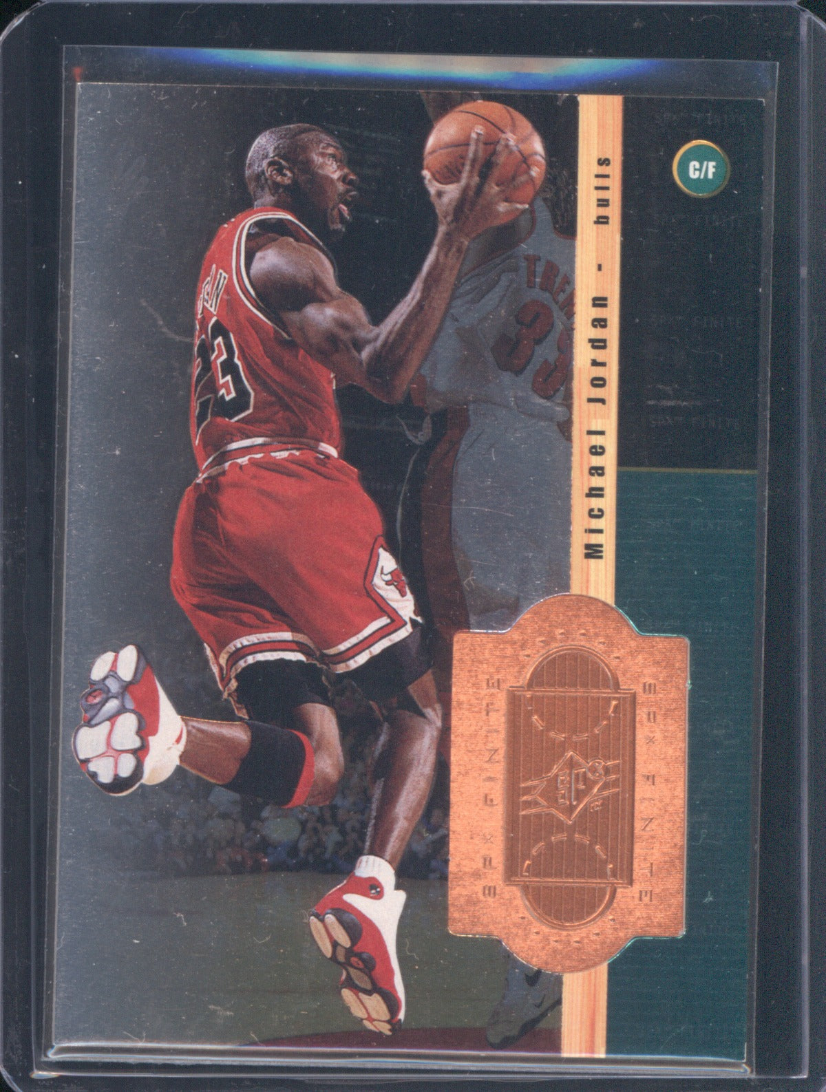 1998 Upper Deck SPx Finite Michael Jordan 1 Bronze Foil Sample