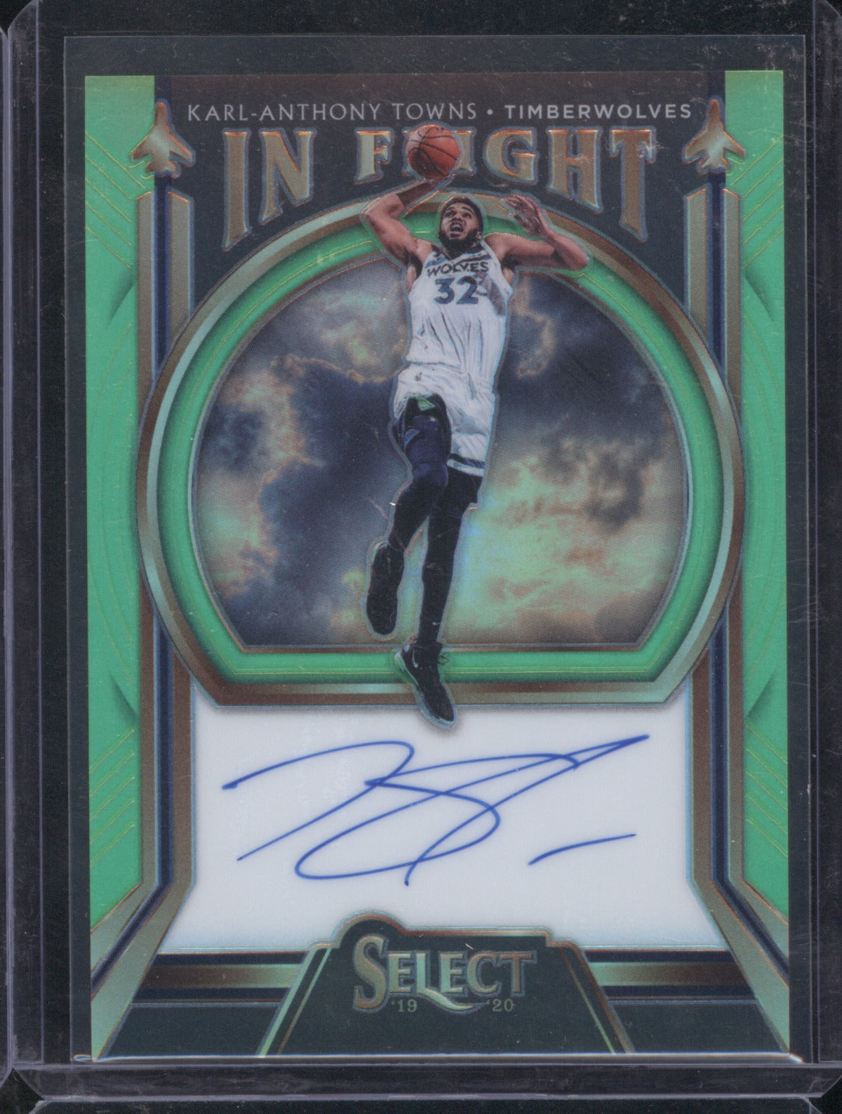 2019-20 Karl Anthony Towns Select Auto Green /25