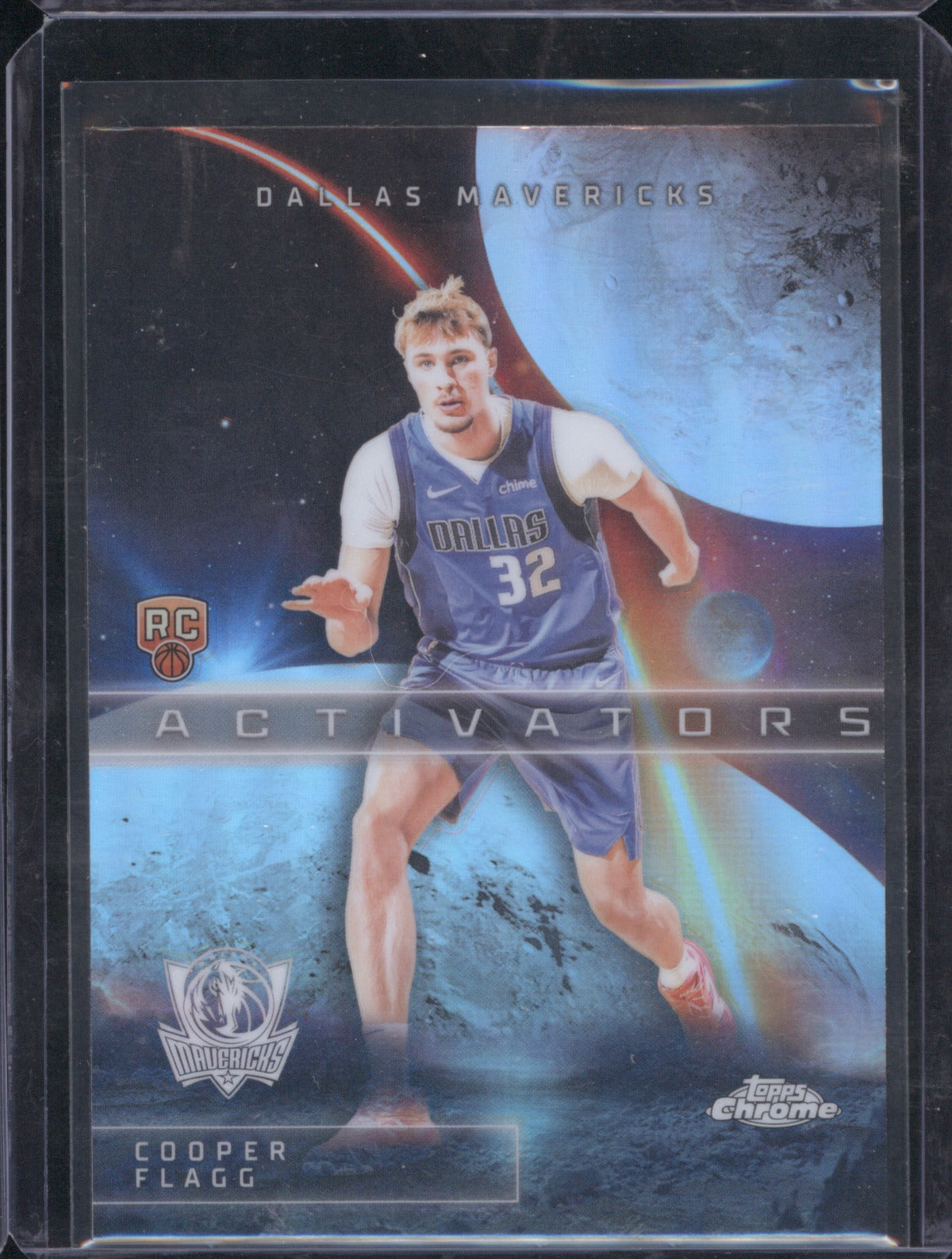 2025 Topps Chrome Activators RayWave Refractor Cooper Flagg AC-11 RC Mavericks