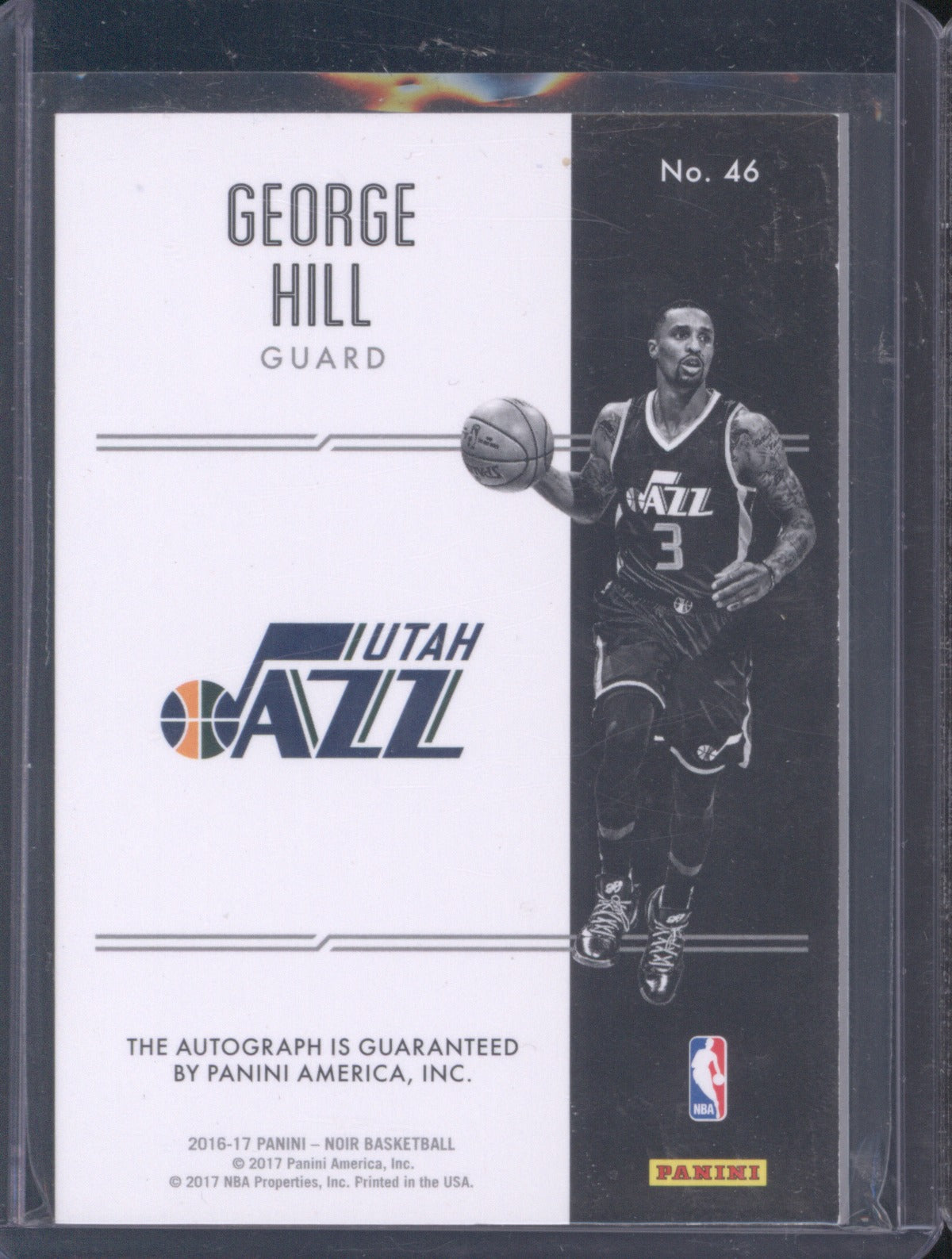 2016 Panini Noir George Hill Acetate Auto Signatures 19/25
