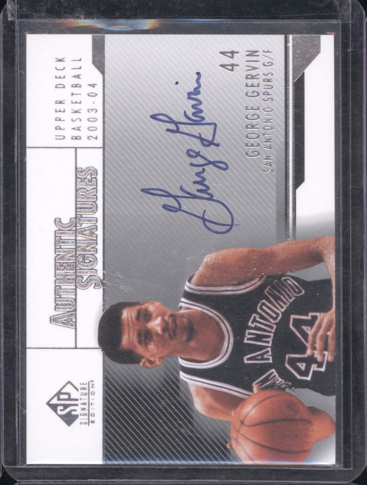 2003 Upper Deck SP Signature Edition George Gervin HOF Auto