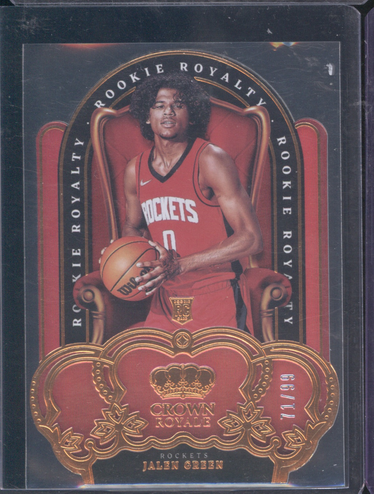 2021 Panini Crown Royale Jalen Green Rookie Royalty Die Cut RC 71/99