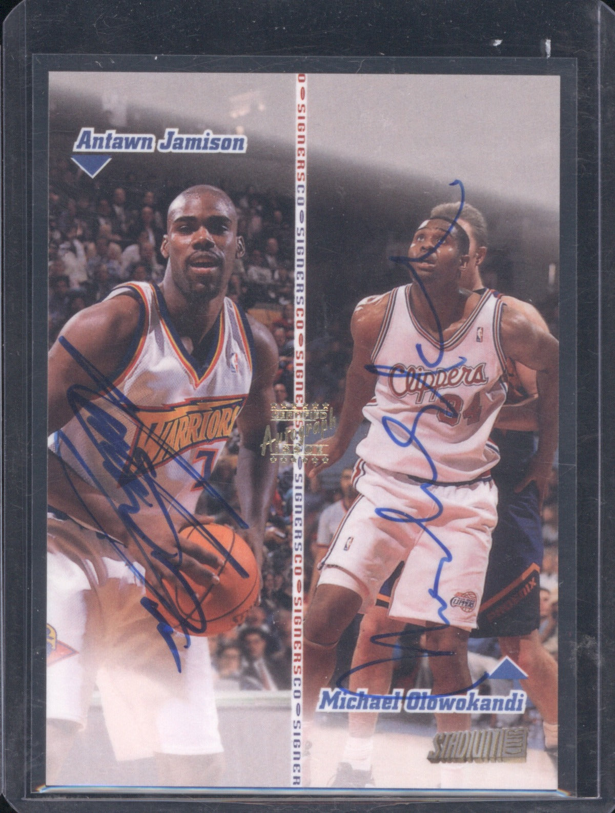 1998 Stadium Club Antawn Jamison / Michael Olowokandi Co-Signers Dual Auto