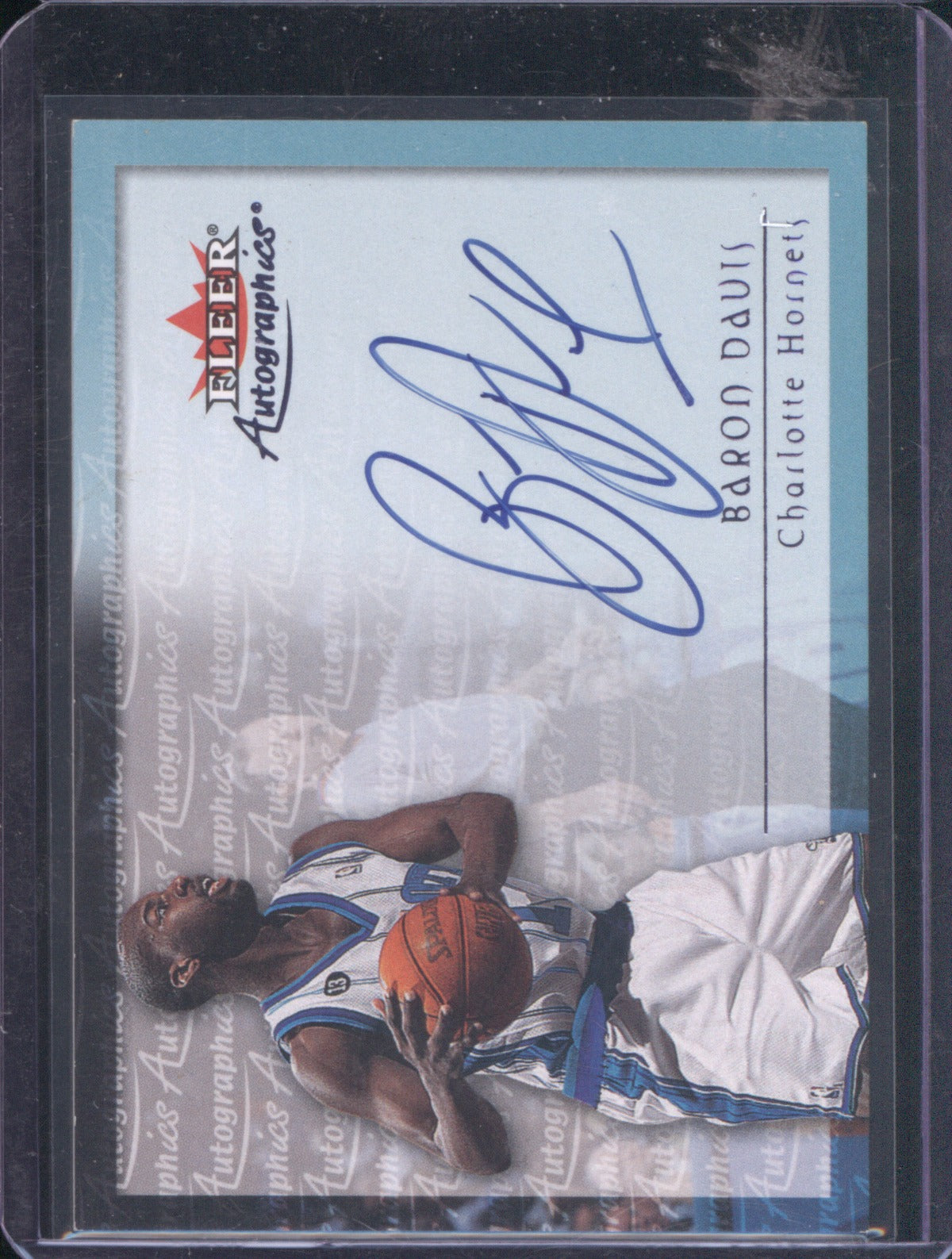 2000 Fleer Autographics Baron Davis Auto