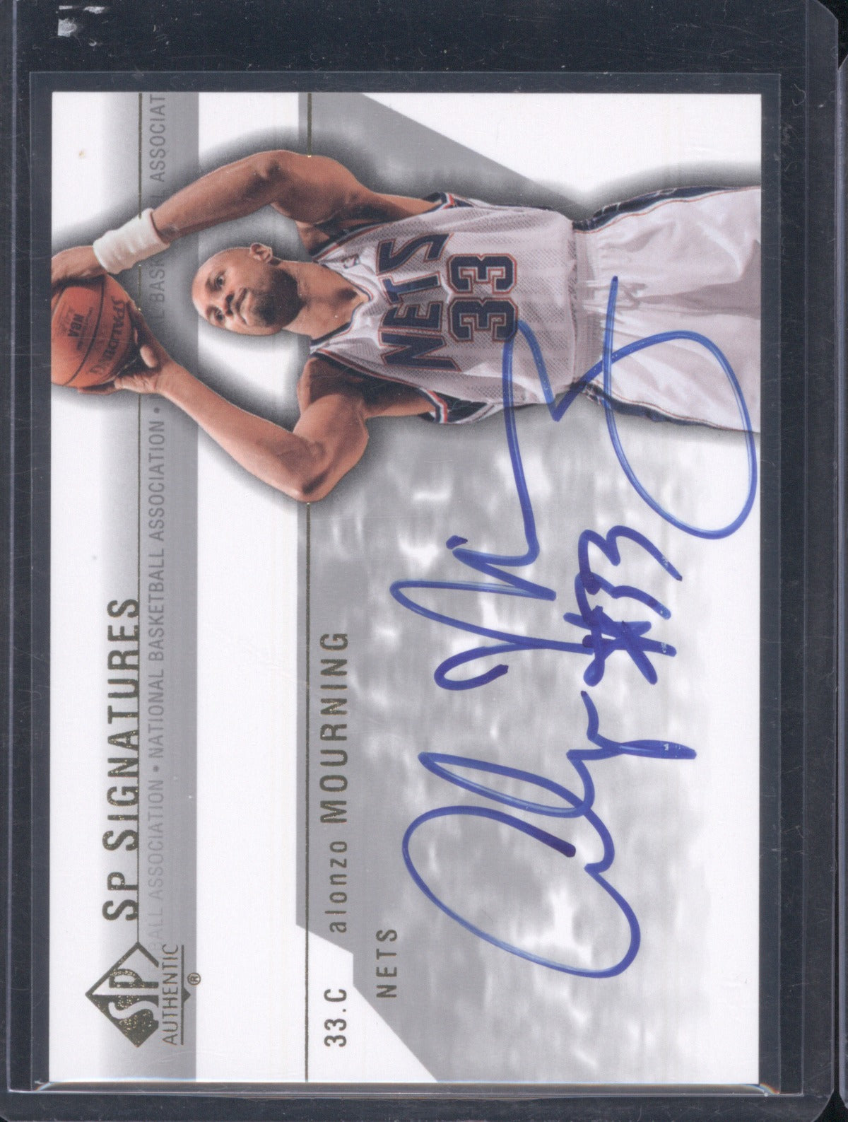 2003 Upper Deck SP Authentic Alonzo Mourning Signatures Auto
