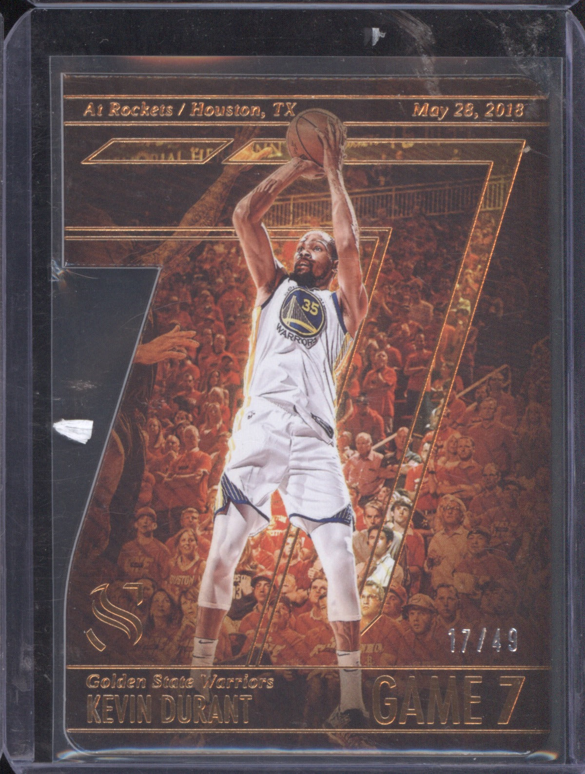 2024 Panini Silhouette Kevin Durant Game 7 Die Cut SP 17/49