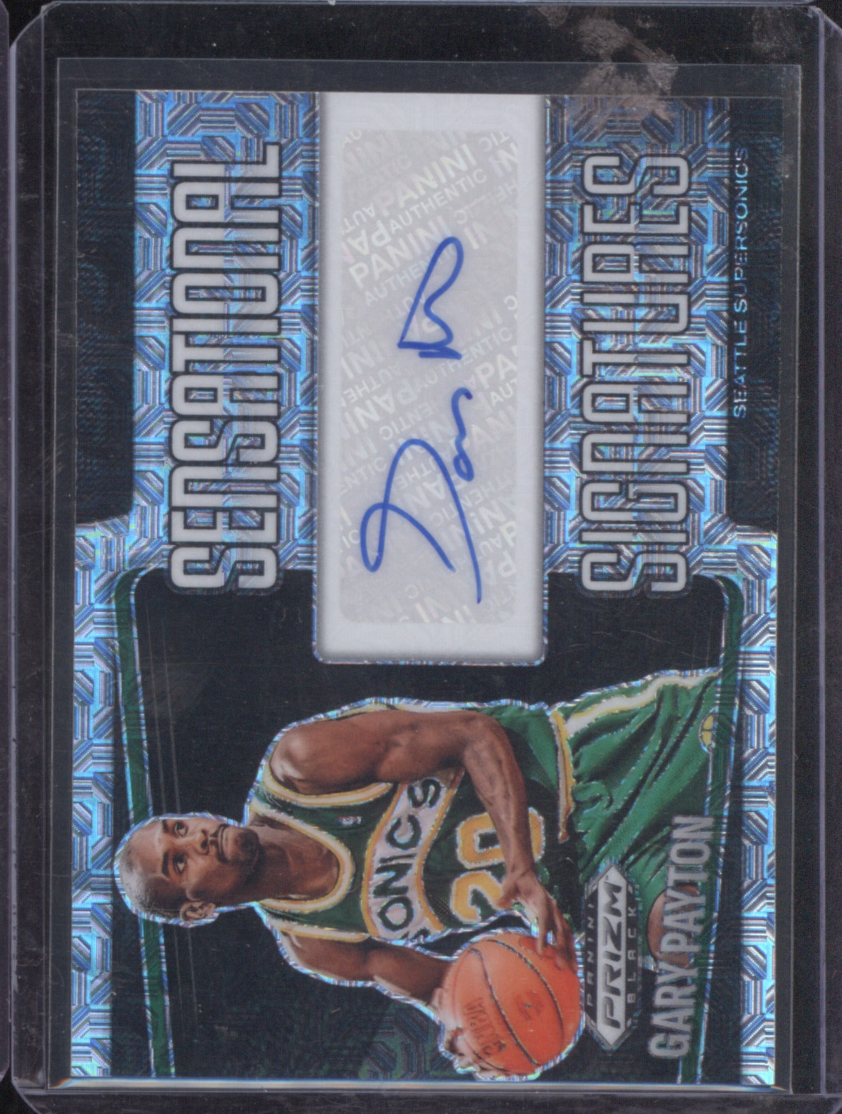 2024 Panini Prizm Black Gary Payton Sensational Signatures Mojo 11/25