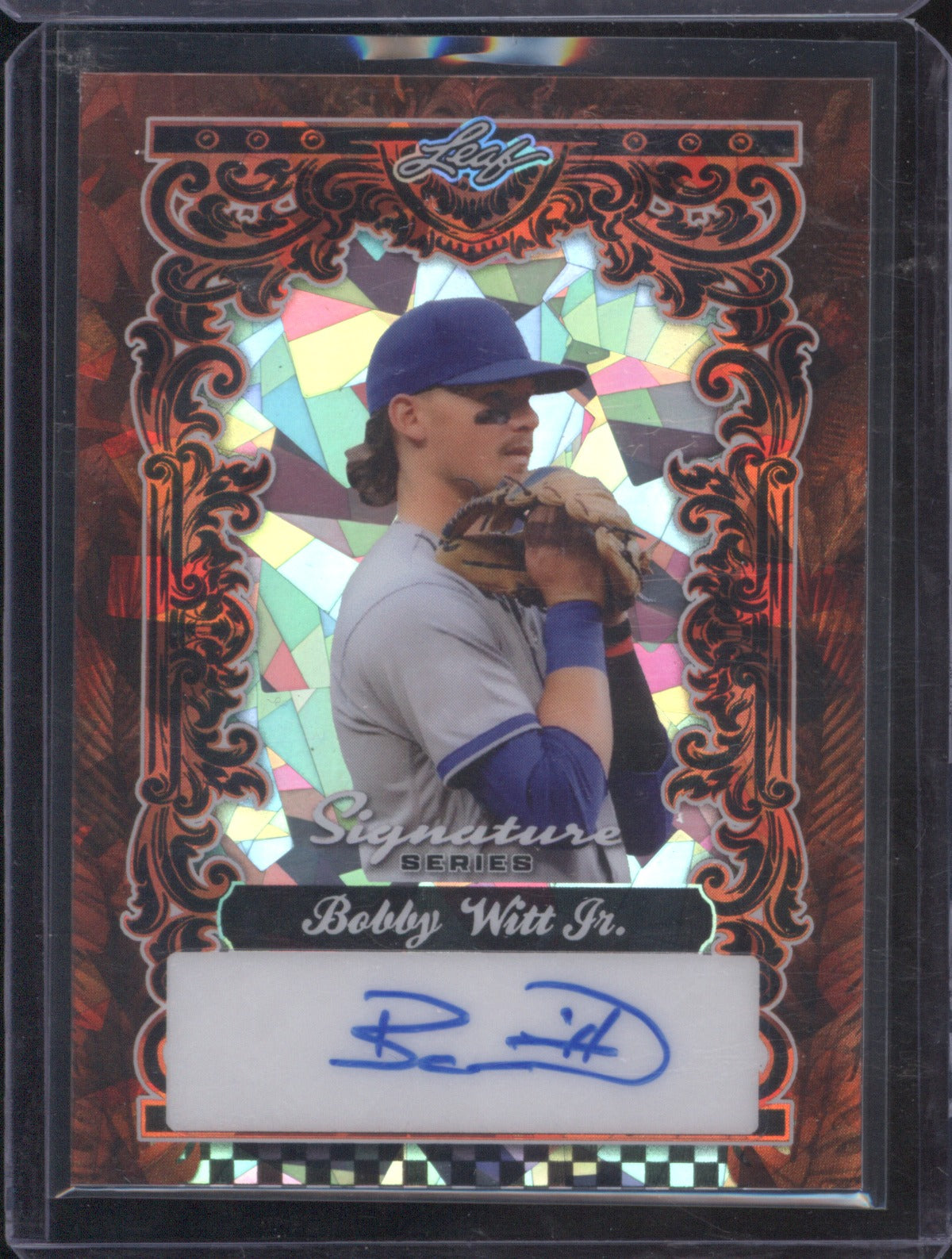 2025 Signature Series Leaf Bobby Witt Jr. Red Lava 1/1 Auto