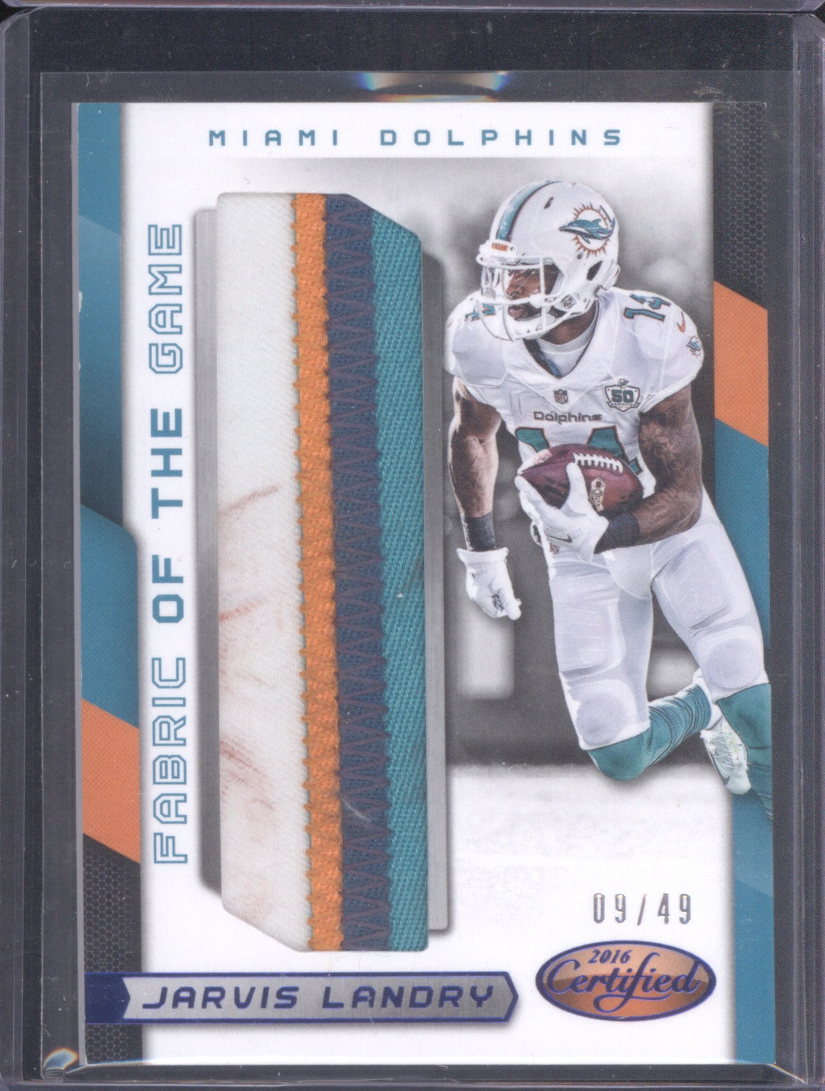 2016 Panini Certified Jarvis Landry Fabric of The Game 9/49
