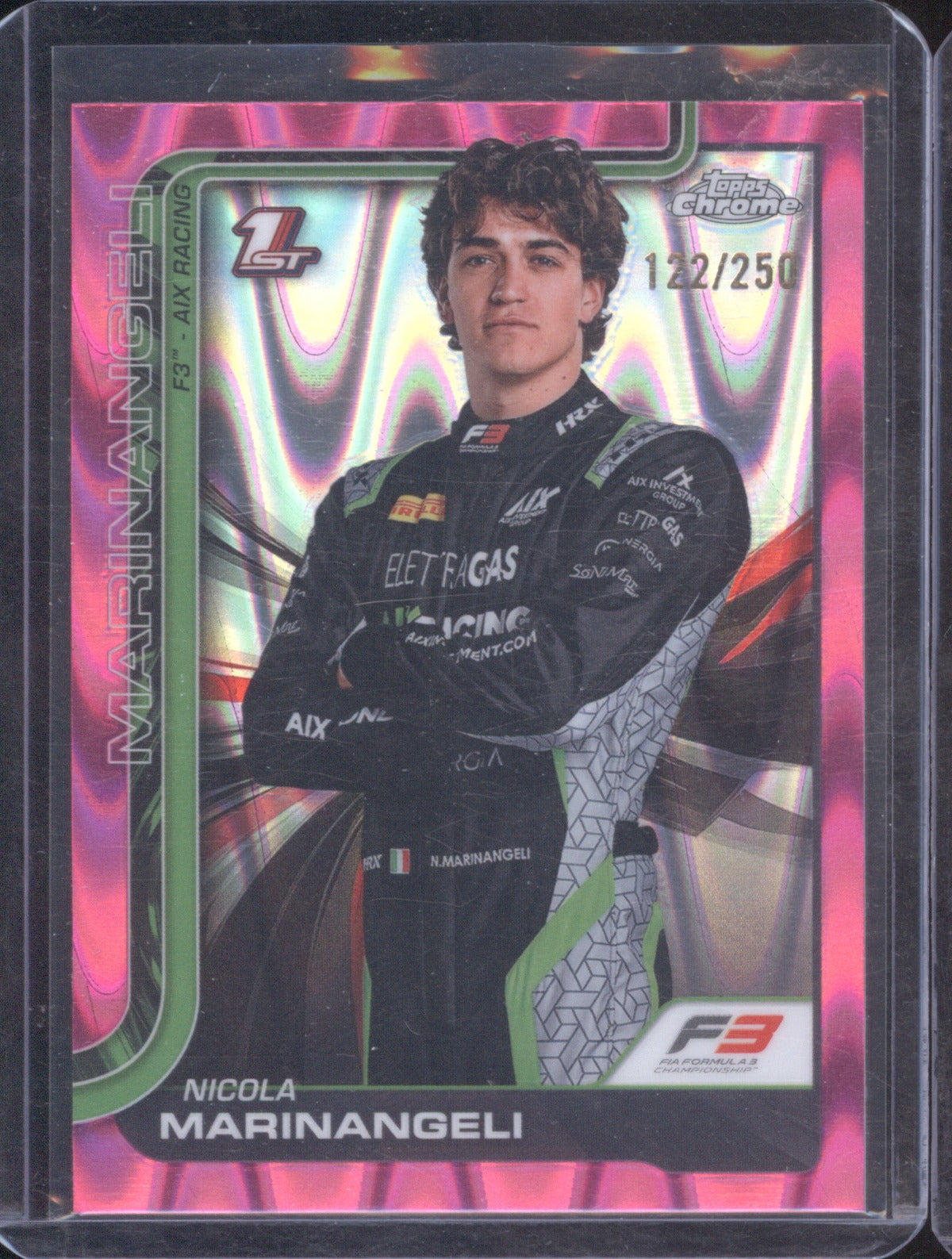 2025 Topps Chrome Formula 1 Nicola Marinangeli Pink Raywave 122/250
