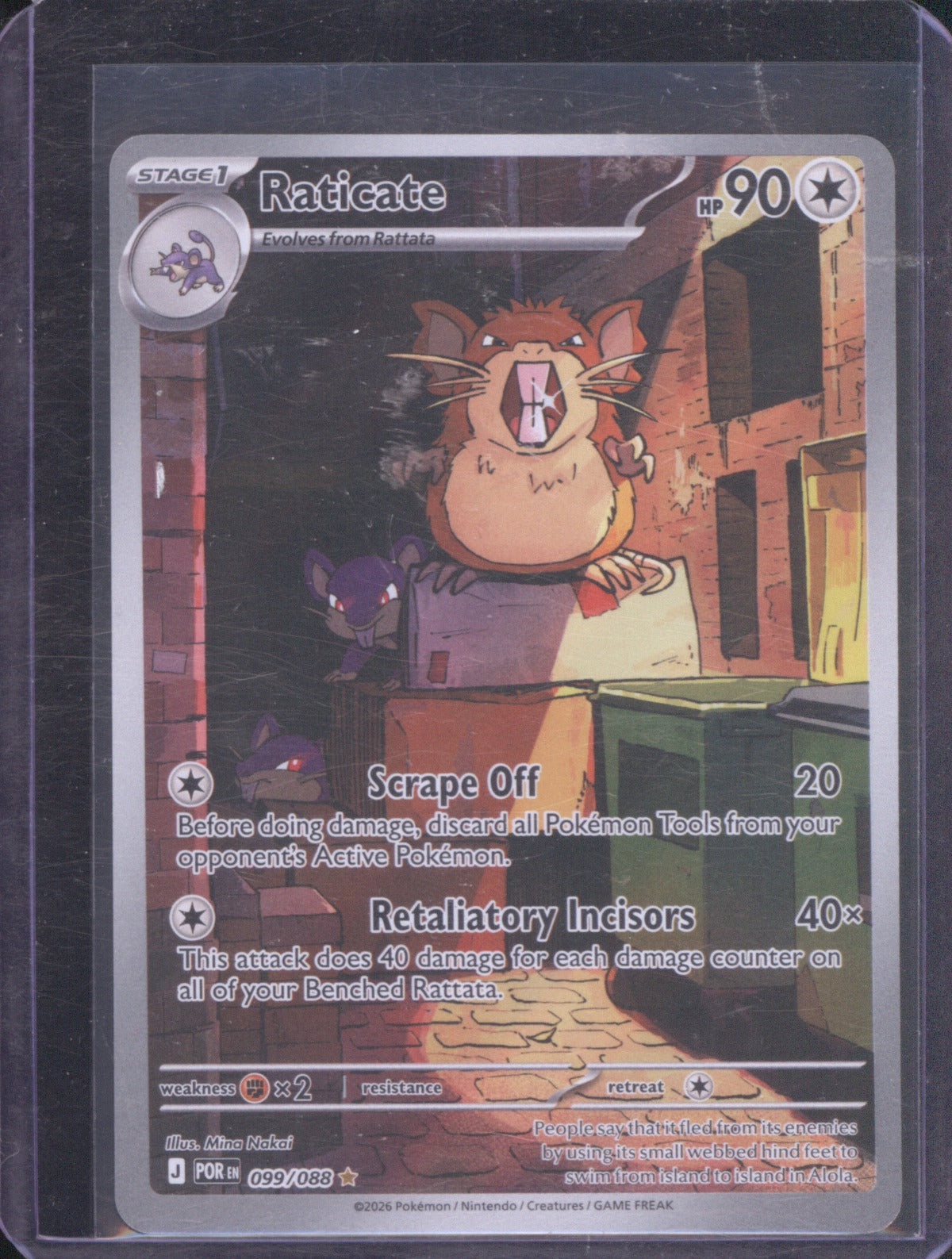 Raticate 2026 Pokemon Perfect Order 099/088
