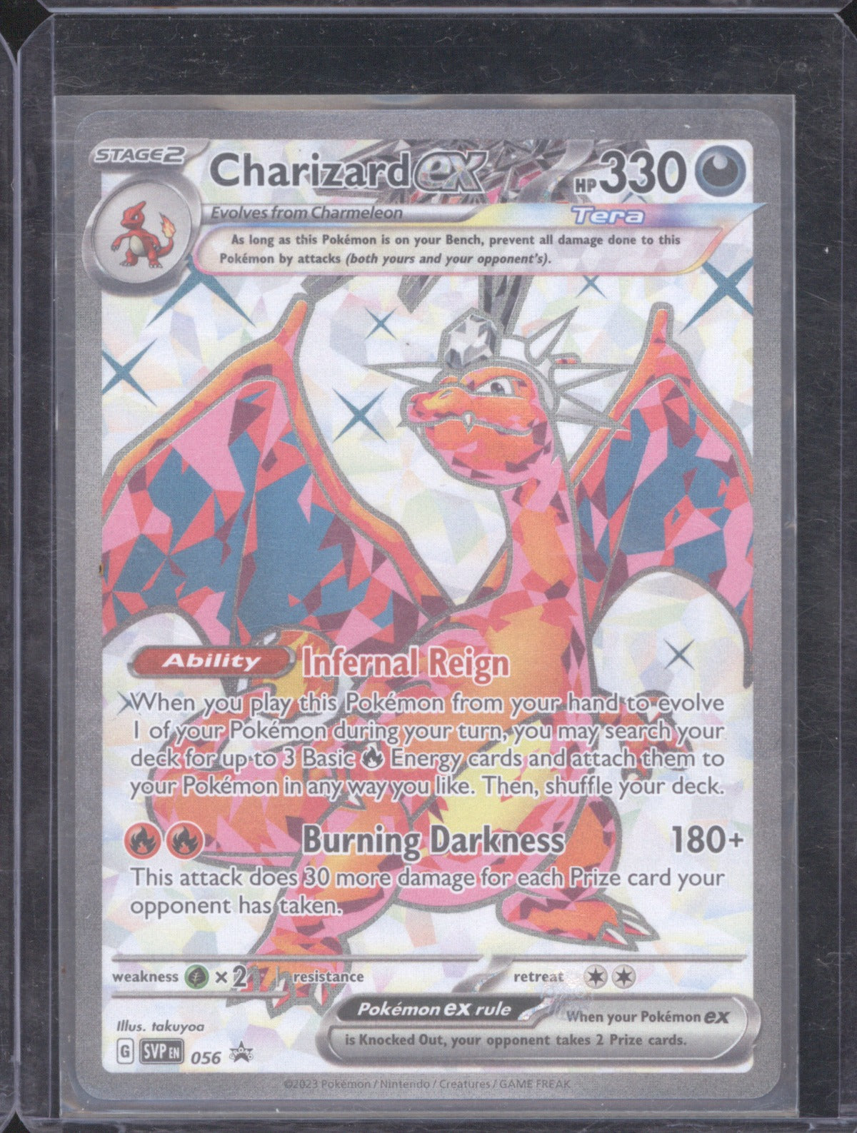 Charizard ex 2023 Pokémon Scarlet & Violet Promo 056 Black Star Promo