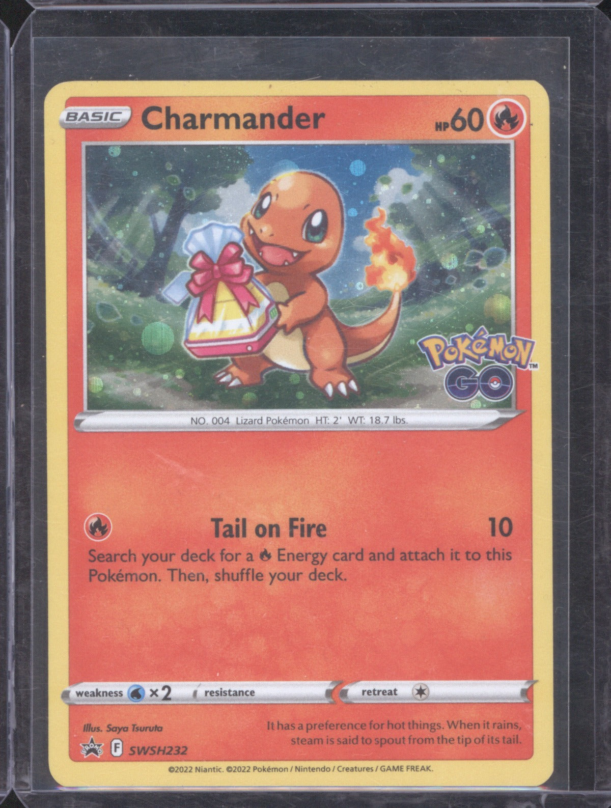 Charmander 2022 Pokémon Sword & Shield SWSH232 Go Stamp